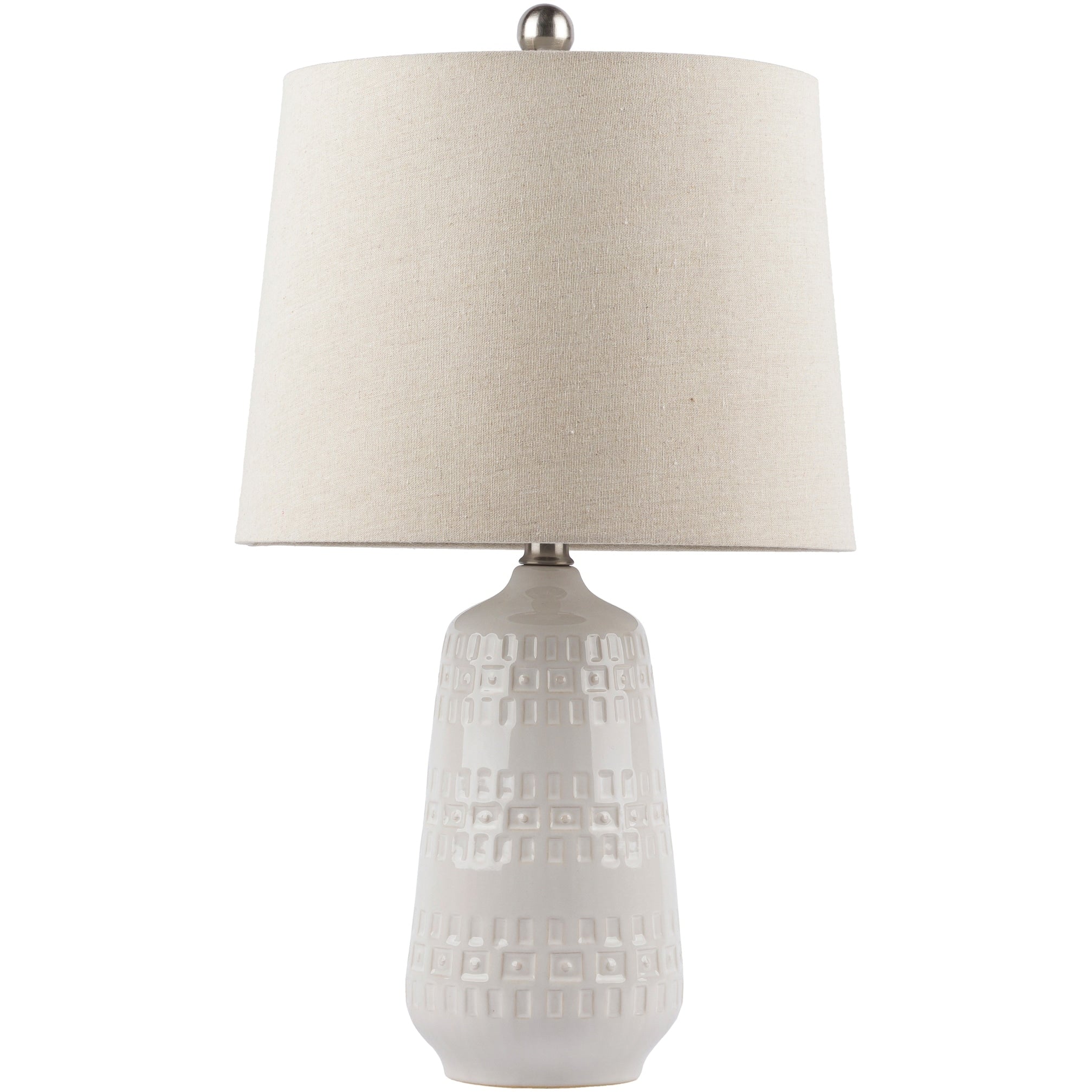 Ethan Glazed Ceramic Classic Table Lamp - 25H x 14W x 14D