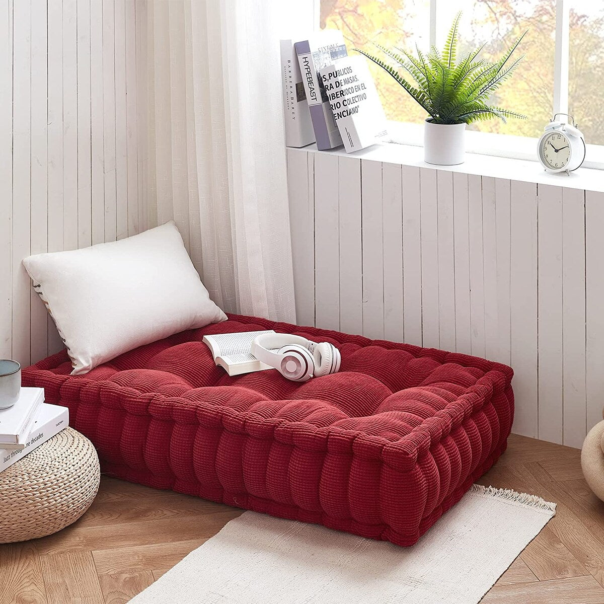 Rainha 40 Ultra Thick Tufted Floor Pillow by DormCo