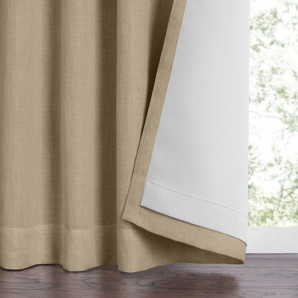 Harrow Solid Texture Blackout Window Single Curtain Panel