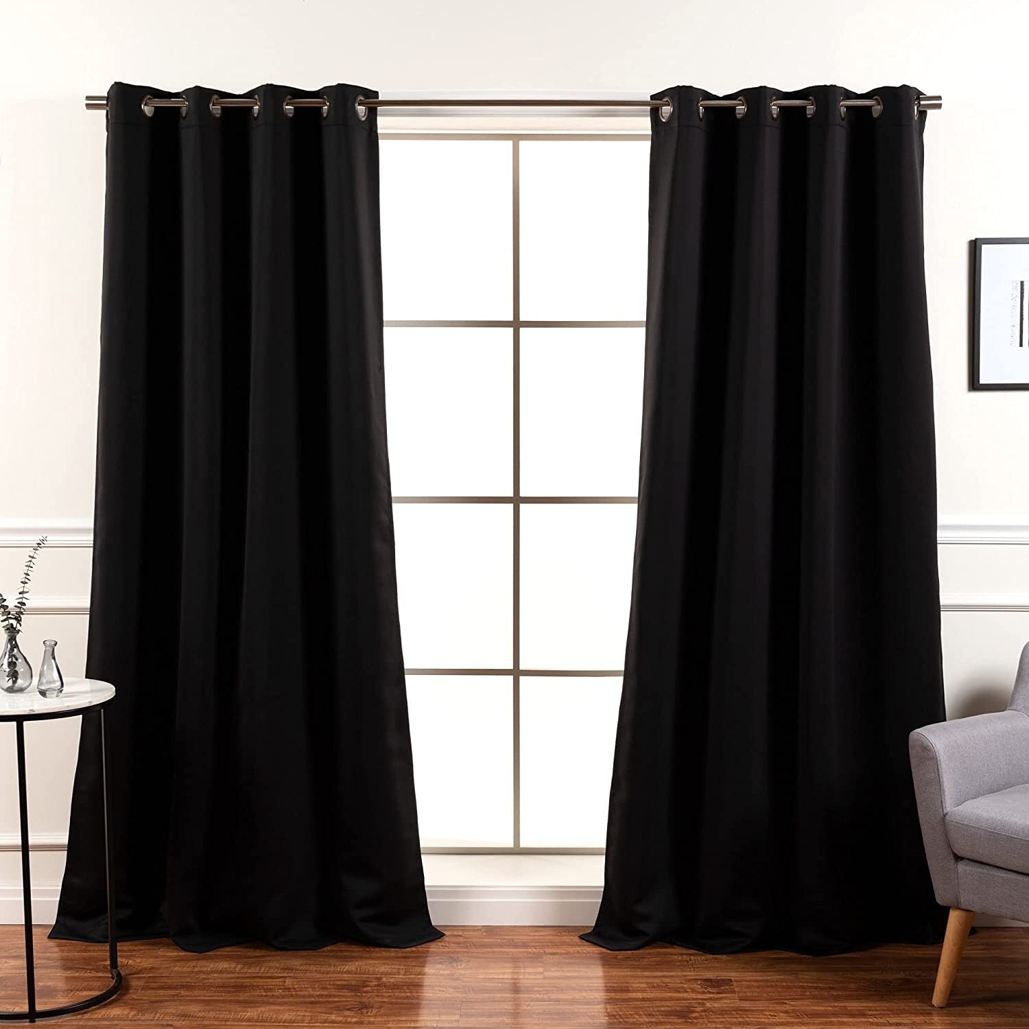 Aurora Home Grommet Top Insulated 64-inch Blackout Curtain Panel Pair - 52 x 64