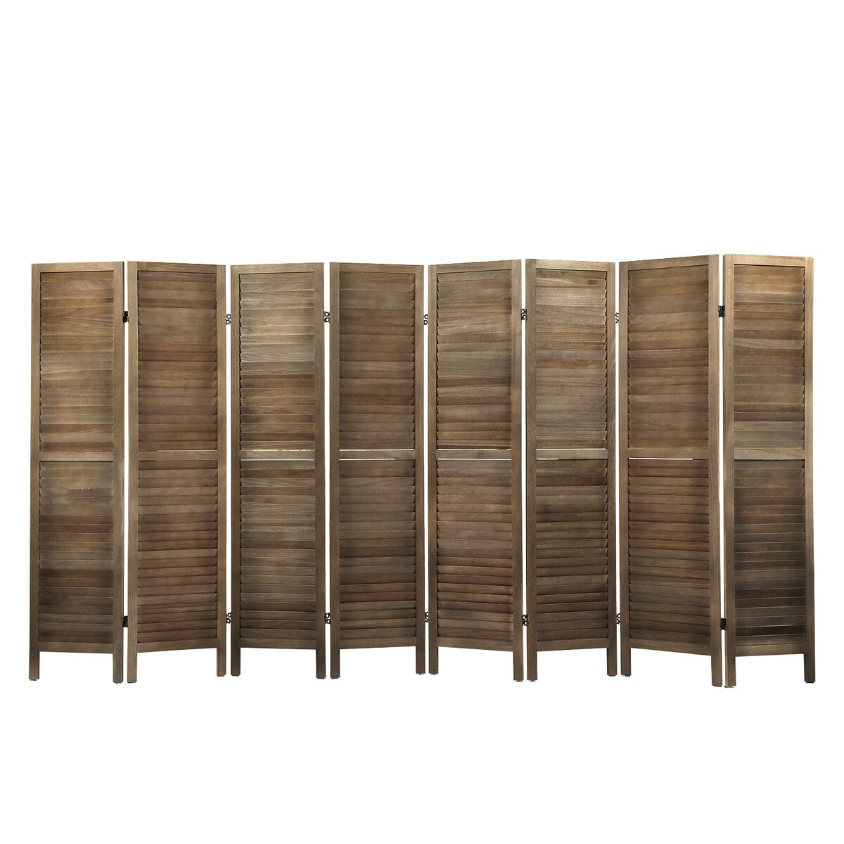 Paneled Wood Room Divider Folding Screen Privacy Screen Partition