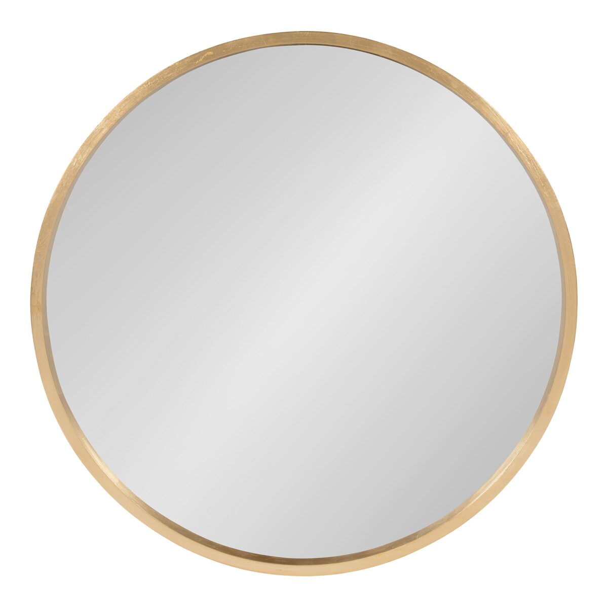 Kate and Laurel Travis Round Wood Accent Wall Mirror