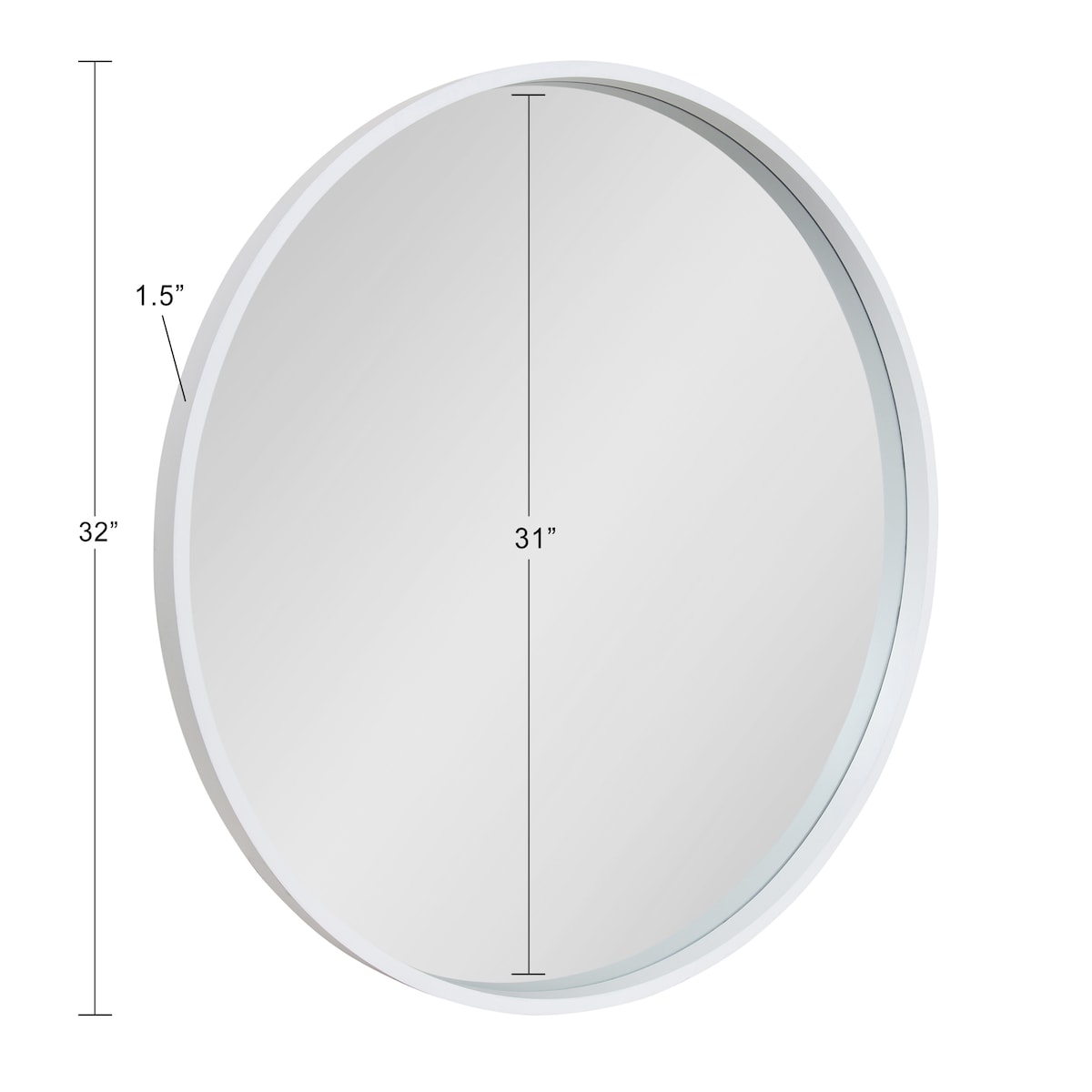 Kate and Laurel Travis Round Wood Accent Wall Mirror