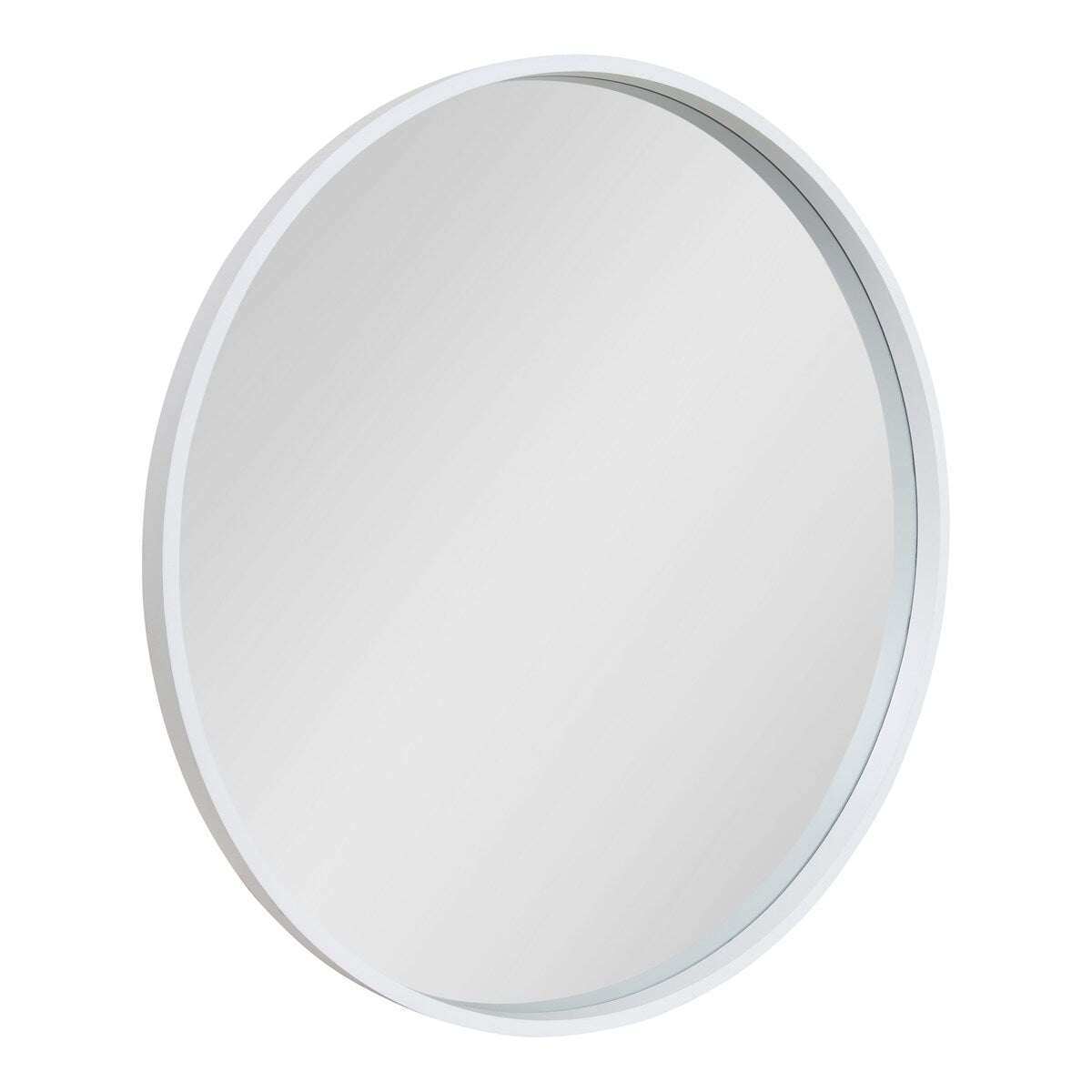 Kate and Laurel Travis Round Wood Accent Wall Mirror