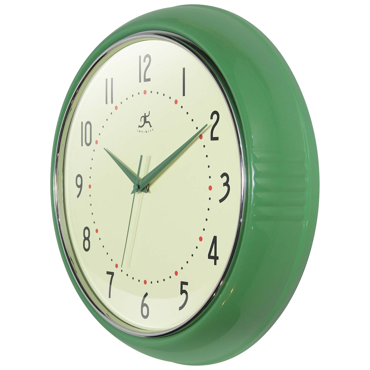 Round Retro Kitchen Wall Clock by Infinity Instruments