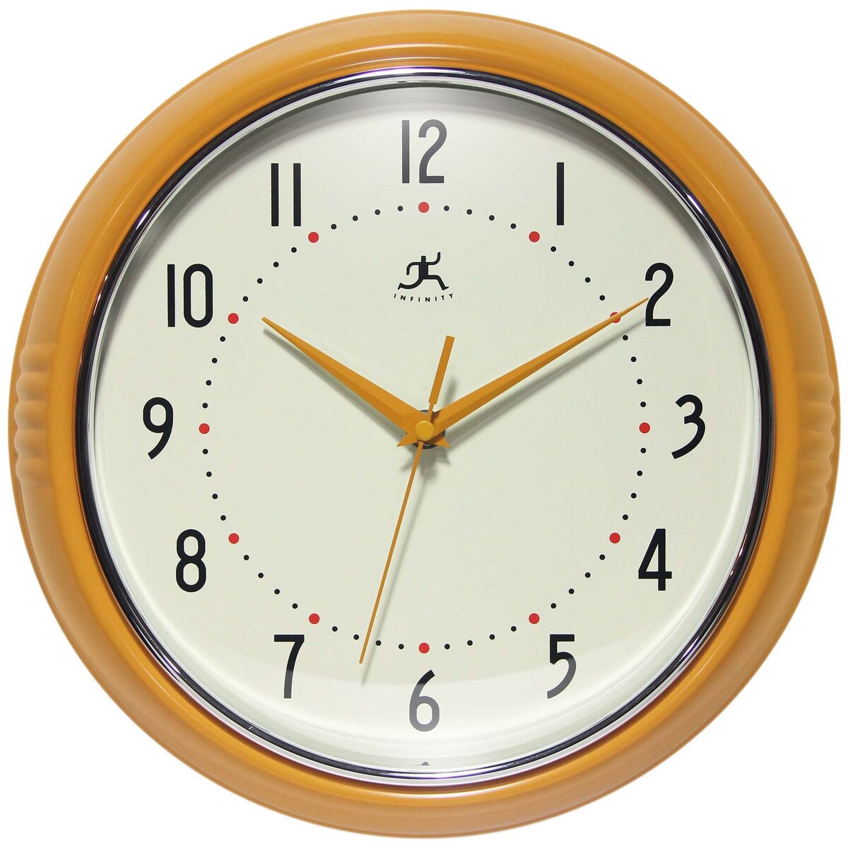 Round Retro Kitchen Wall Clock by Infinity Instruments