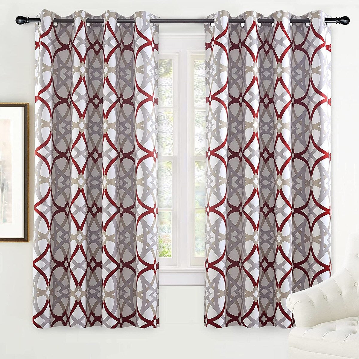 Jarvenpaa Insulated Blackout Grommet Window Curtain Panel Pair