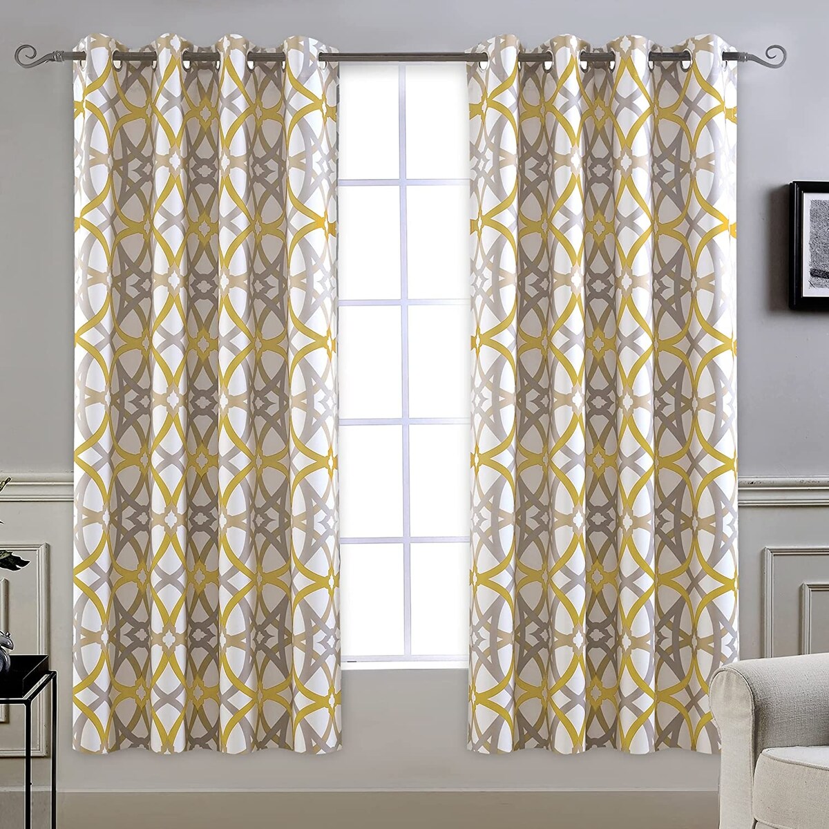 Jarvenpaa Insulated Blackout Grommet Window Curtain Panel Pair