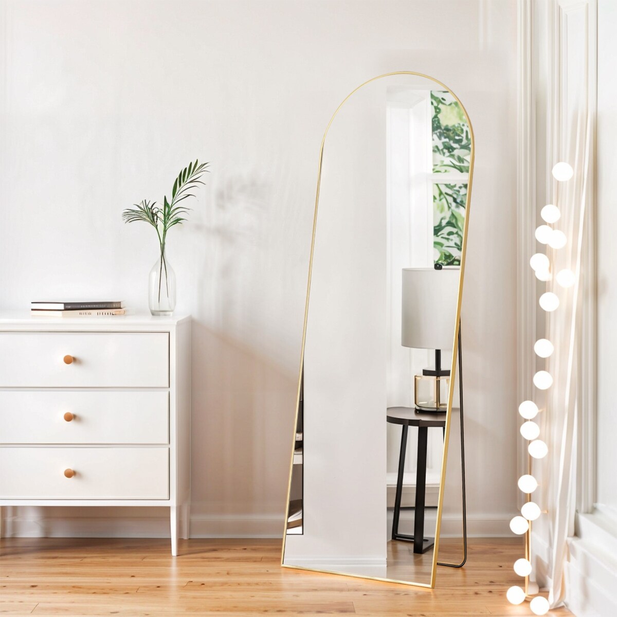 Mirror Full Length Body Wall Mirrors with Shatter-Proof Glass, Floor Standing for Bedroom Cloakroom