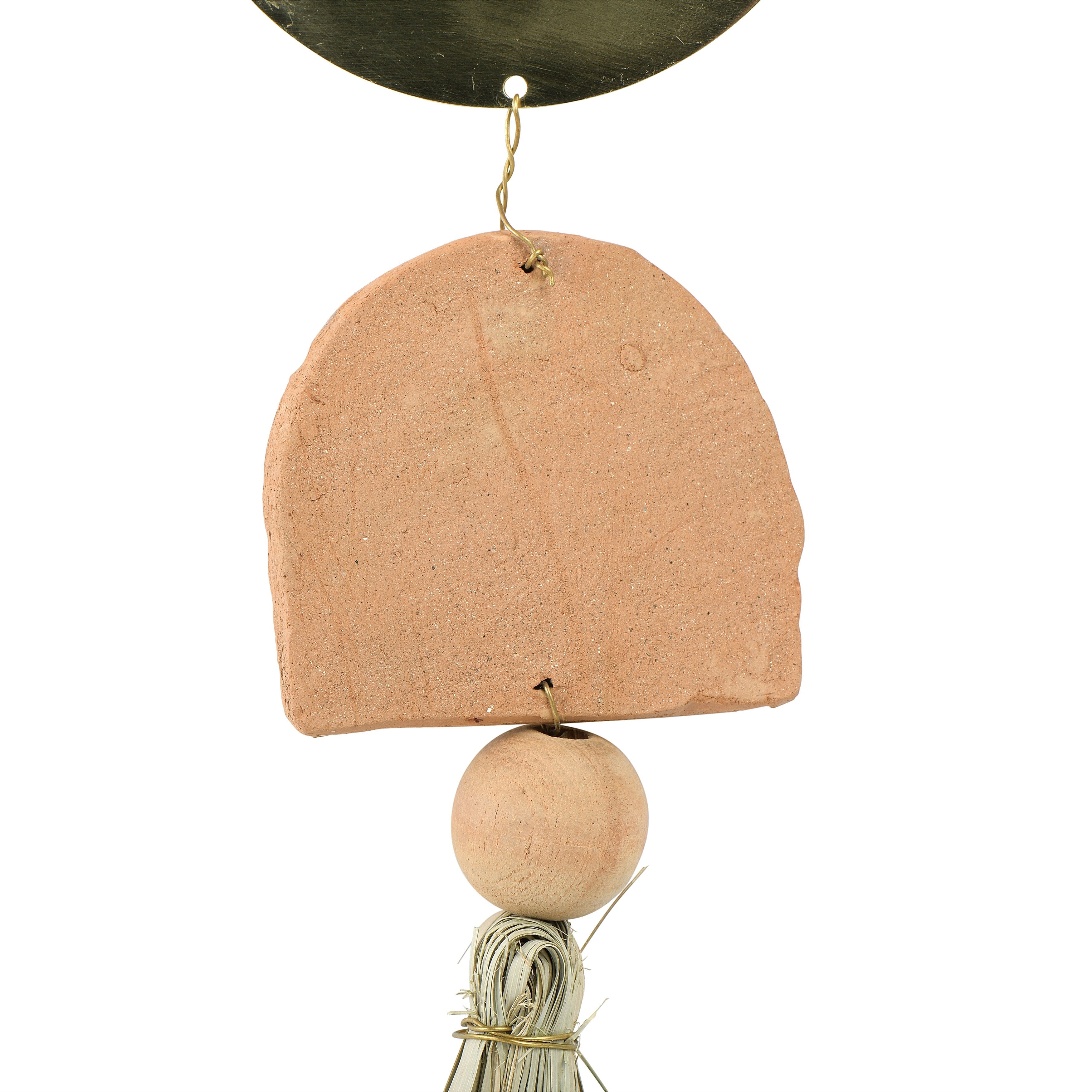 Metal & Terracotta Hanging Ornament