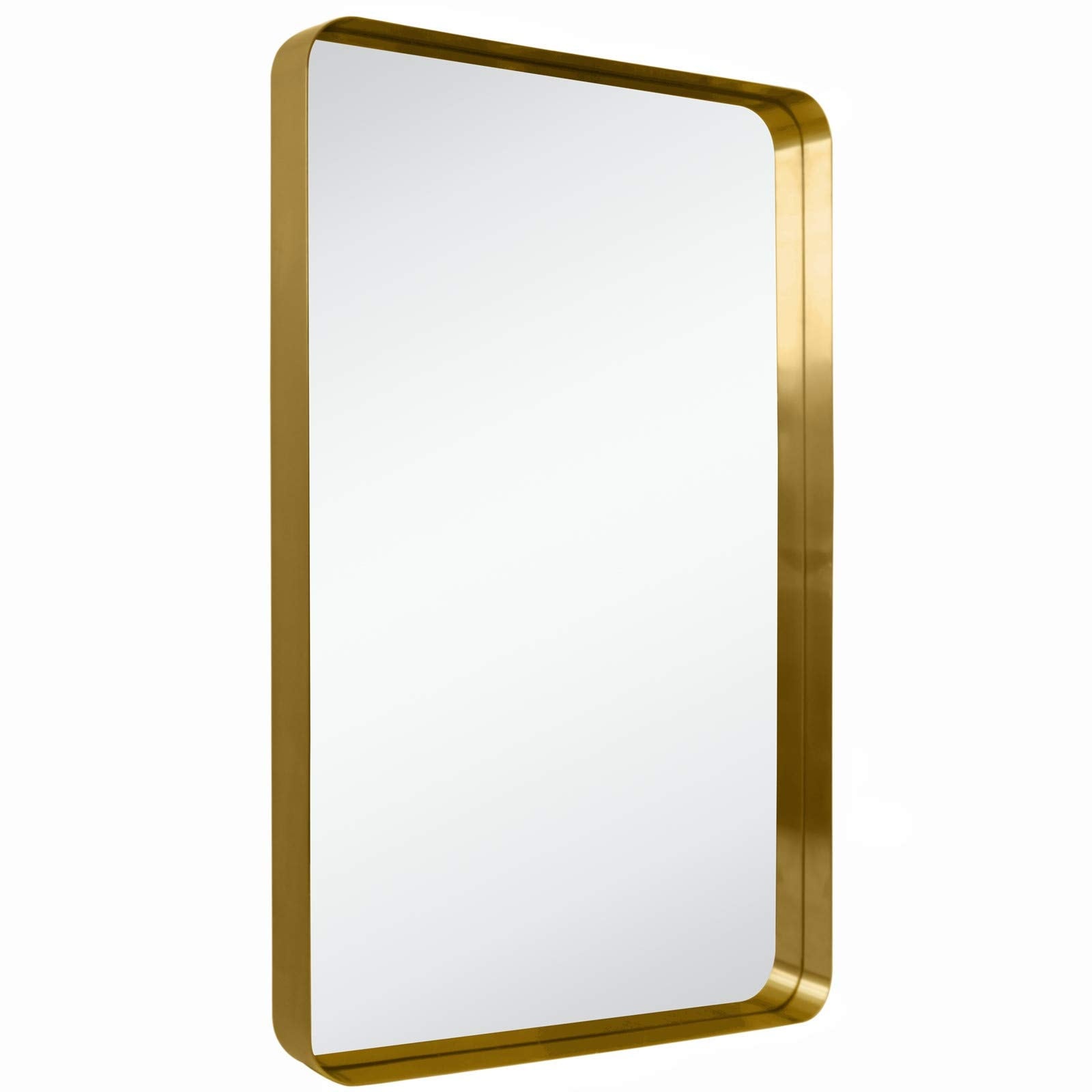 TEHOME Arthers Stainless Steel Metal Bathroom Vanity Wall Mirror