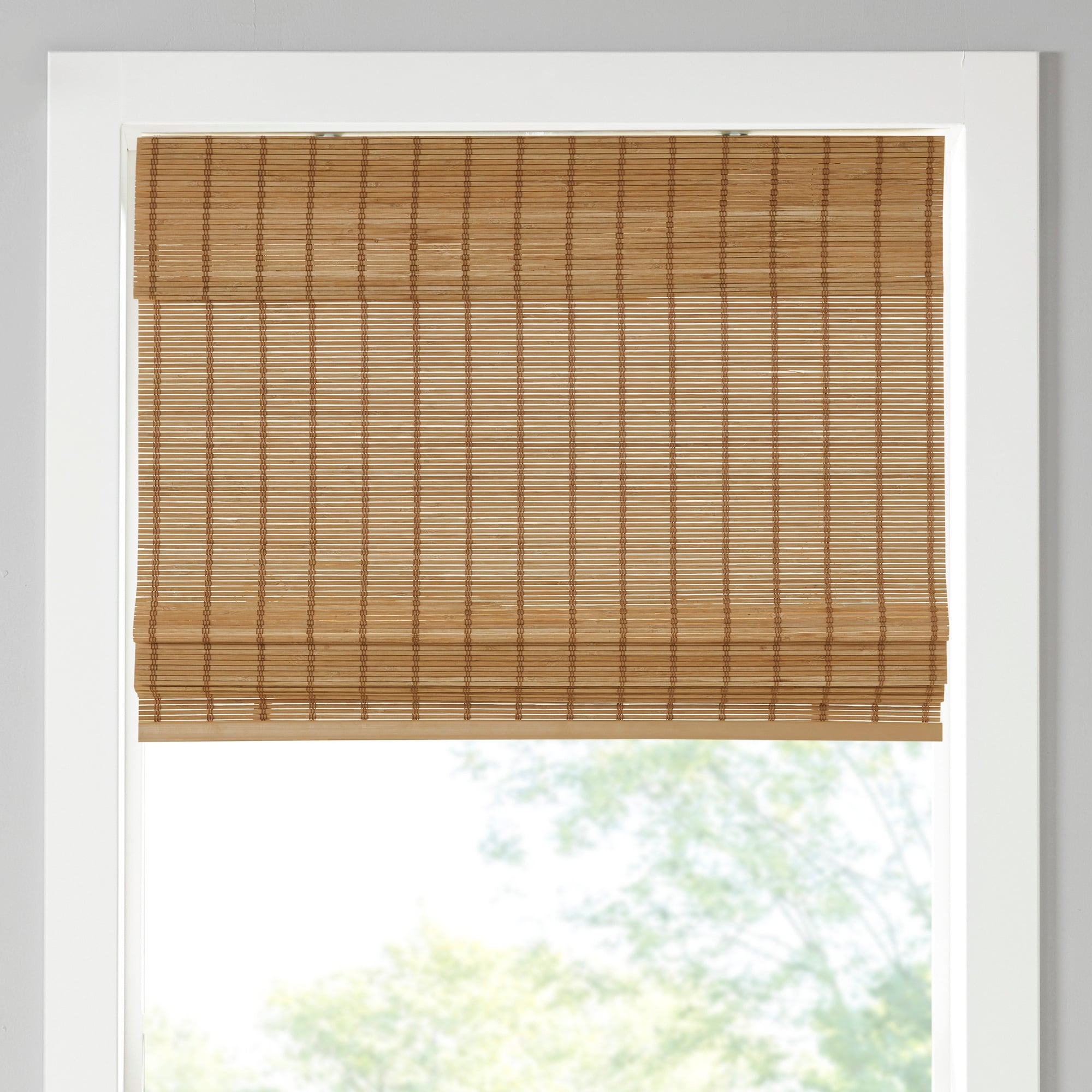 Madison Park Oakley Bamboo Light Filtering Roman Shade