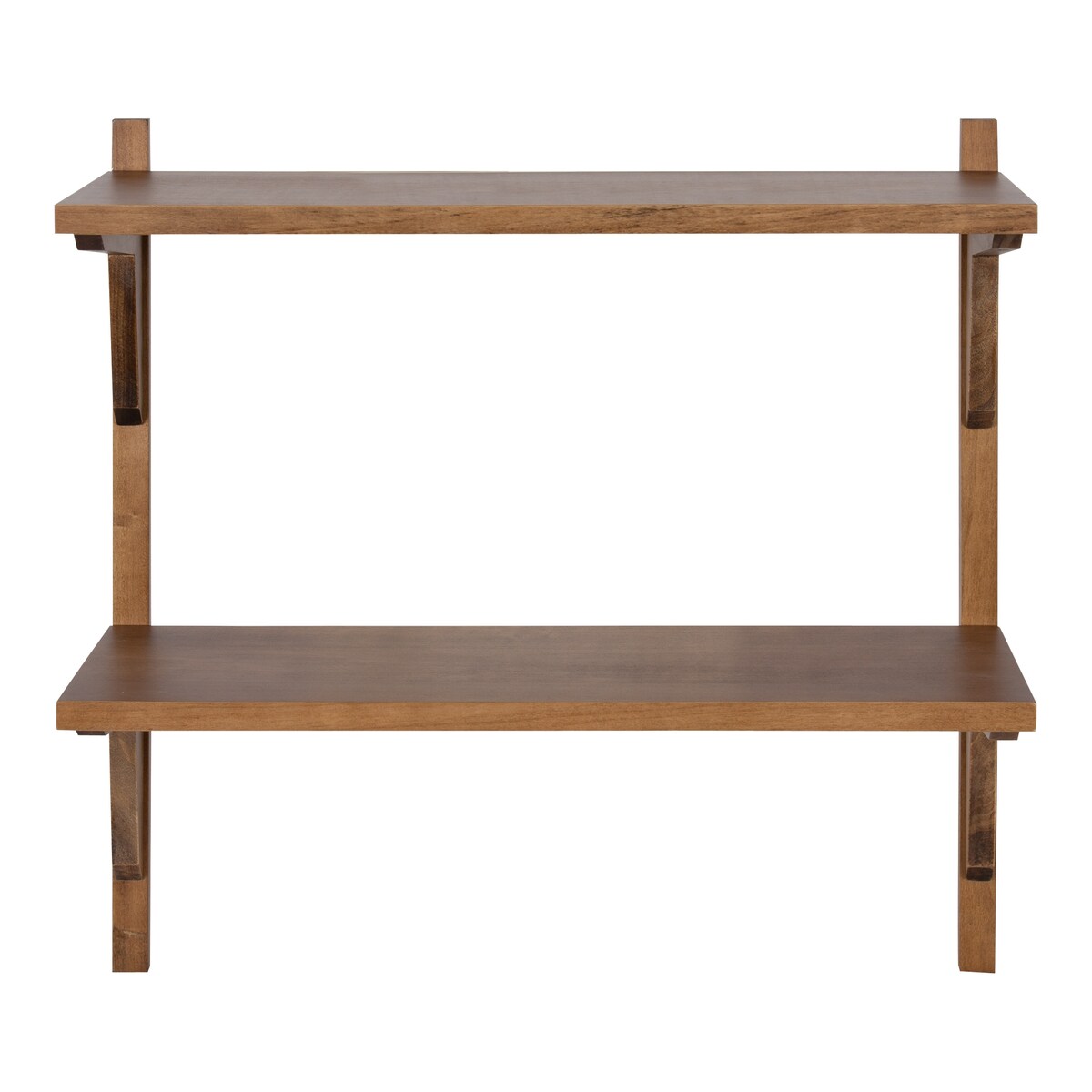 Kate and Laurel Meridien Mid-Century Wall Shelves - 24x8x24