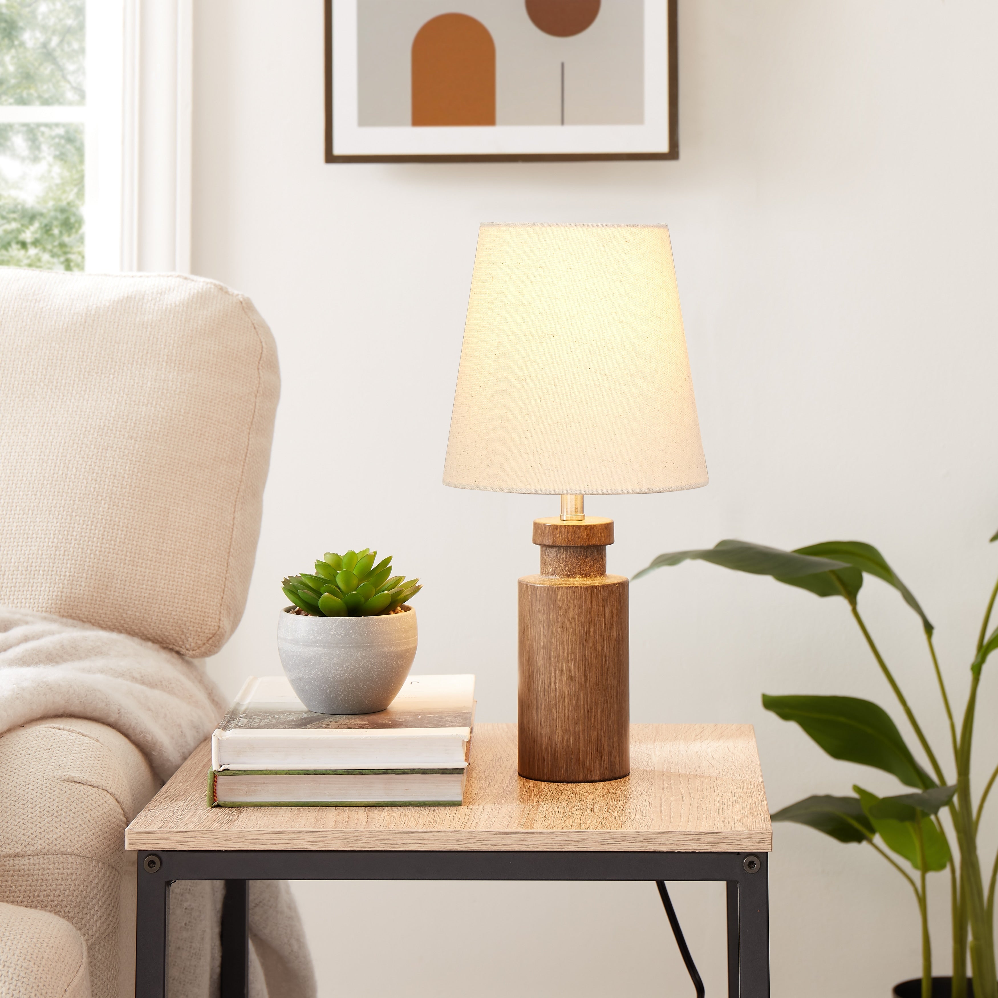 Flannery Circular Block Table Lamp