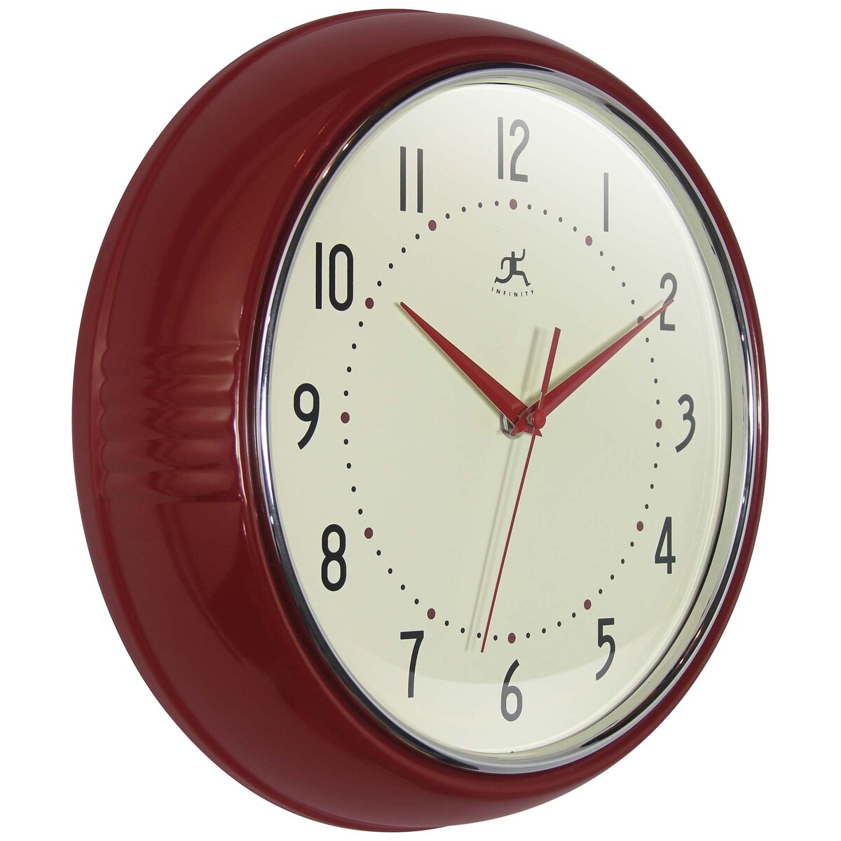 Round Retro Kitchen Wall Clock by Infinity Instruments