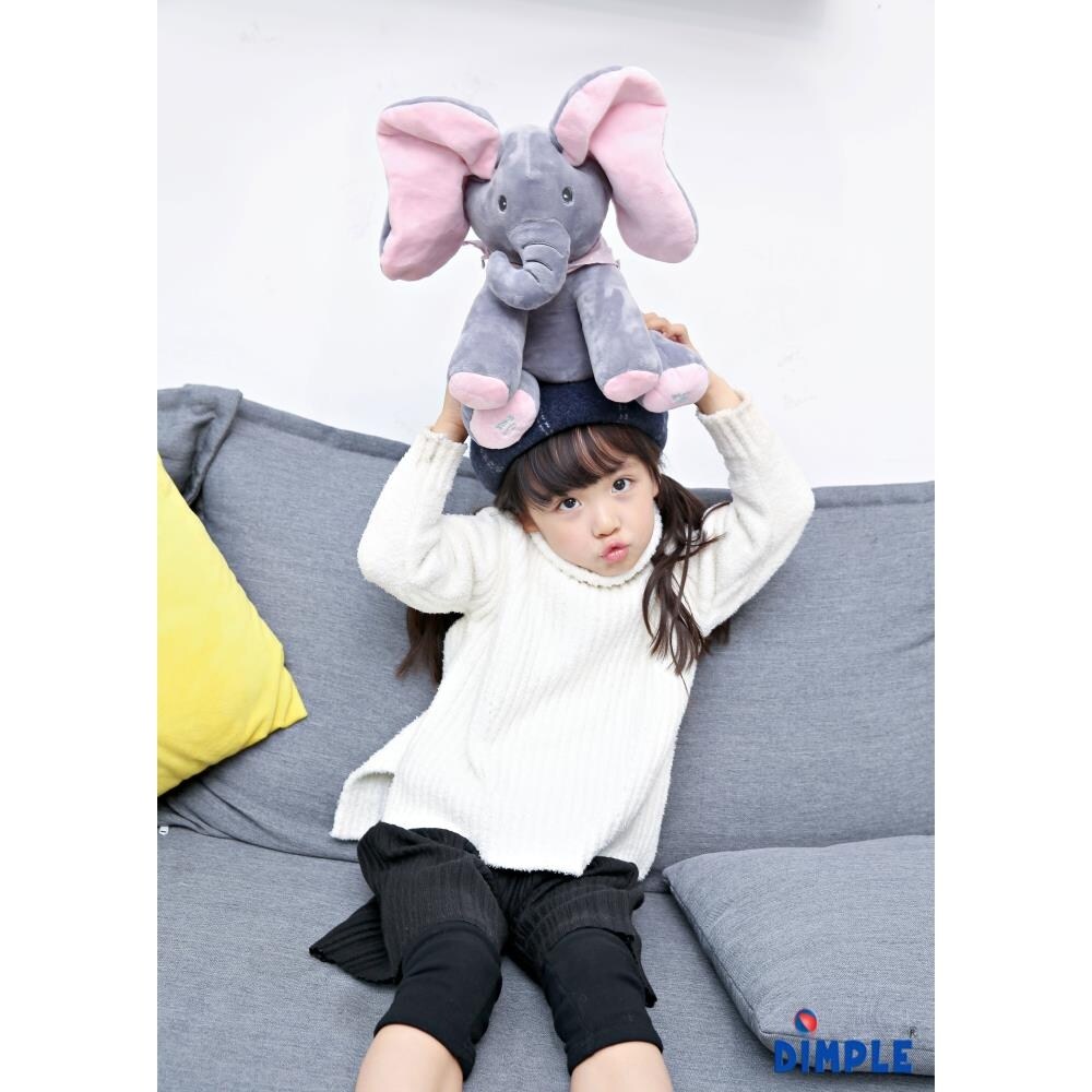 Kaia Elephant Animated Plush Singing Elephant with Peek-a-boo Interactive Feature by Dimple