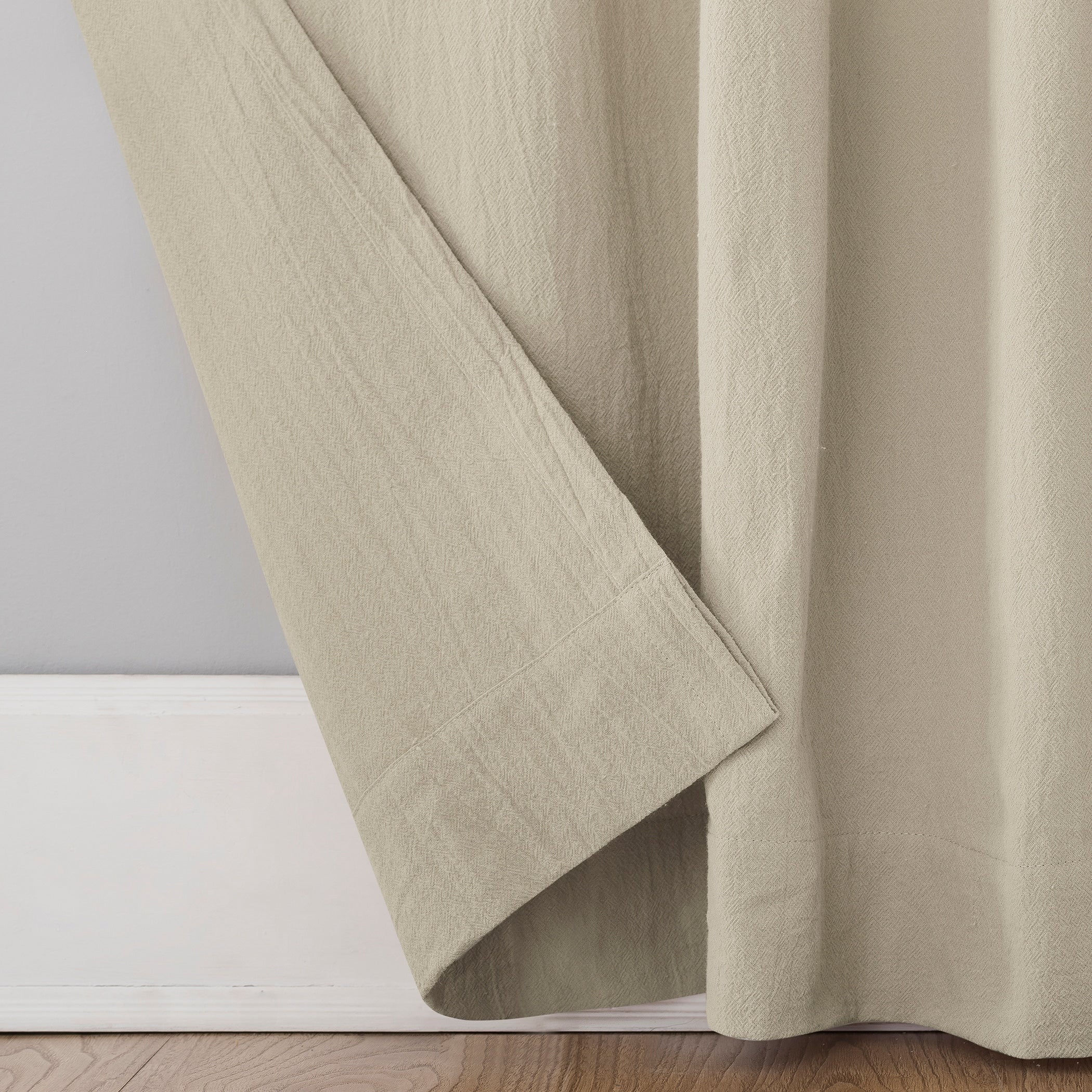 Archaeo Washed Cotton Twist Tab Curtain, Single Panel