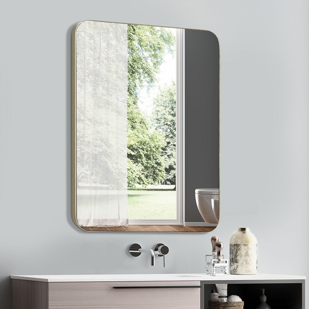 Rathburn Metal Venetian Wall Mounted Mirror