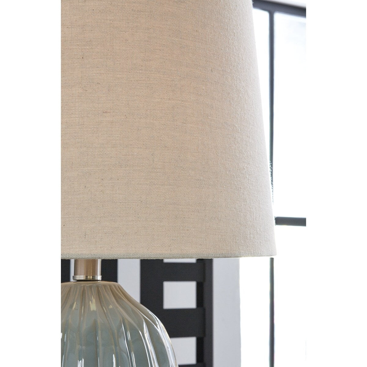 Signature Design by Ashley Hadbury Blue Table Lamp (Set of 2) - 14 W x 14 D x 26.75 H