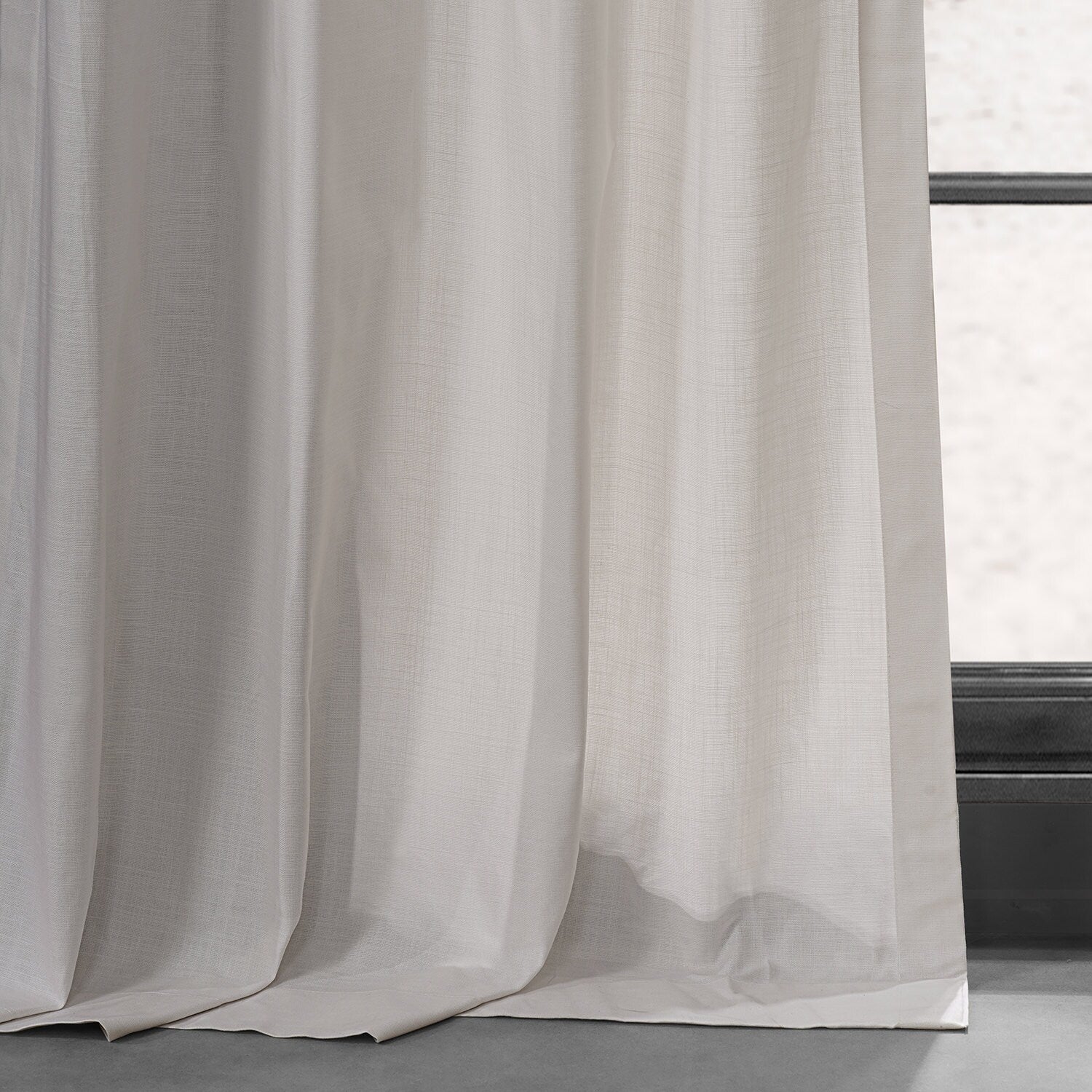 Exclusive Fabrics Dune Textured Solid Cotton Grommet Curtain Pair (2 Panels)