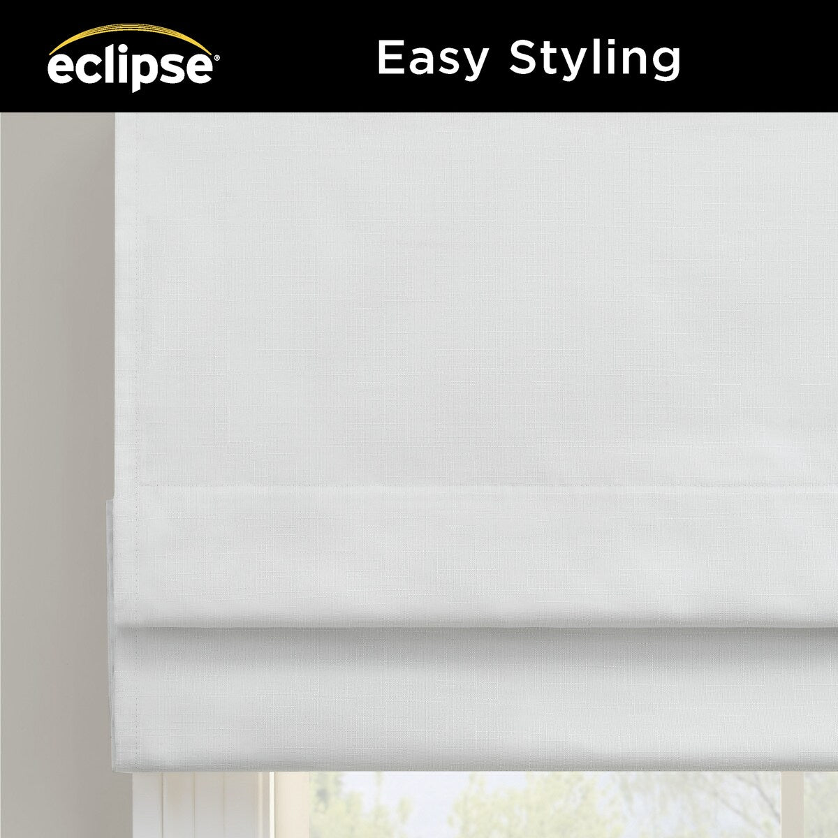 Eclipse Kylie Solid 100% Total Blackout Cordless Roman Shade