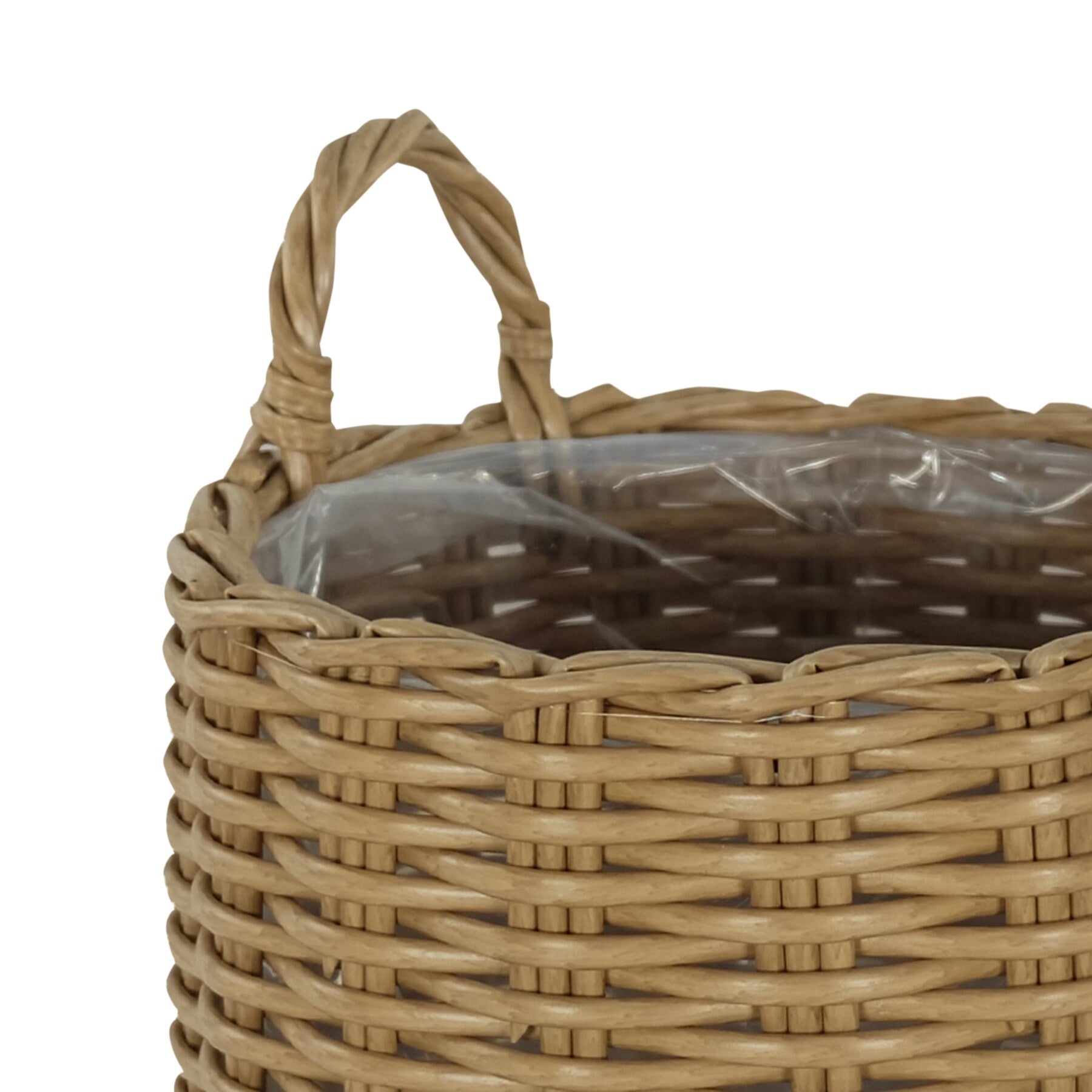 DTY Signature 3-Pack Wicker Multi-purposes Basket with handle - Planter basket