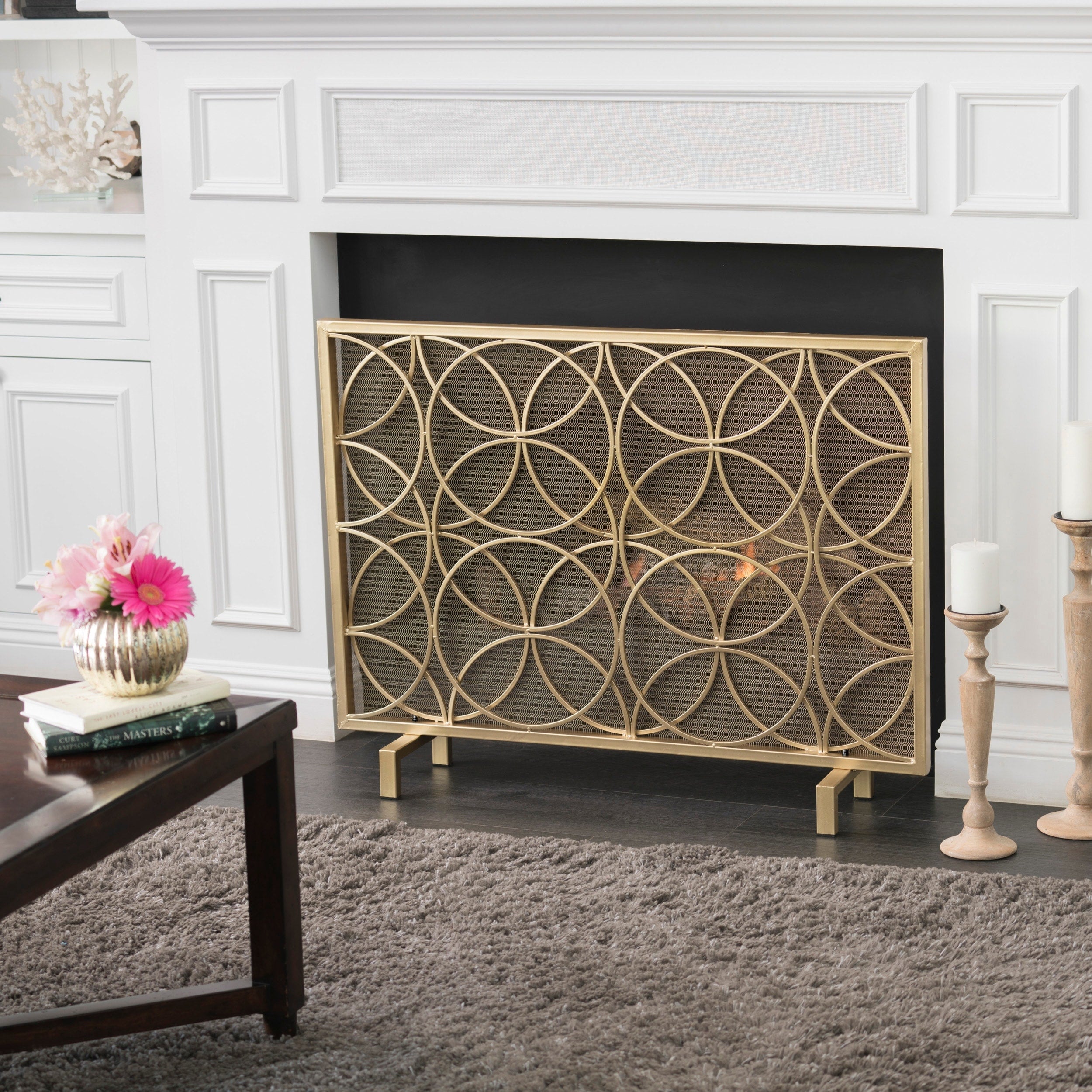 Valeno Single Panel Fireplace Screen by Christopher Knight Home