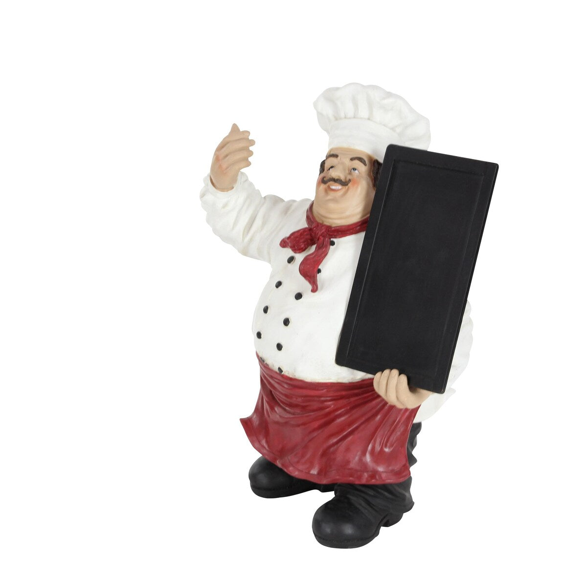 Polystone Chef Decorative Sculpture with Chalkboard - Multi Colored - Roche River Decor