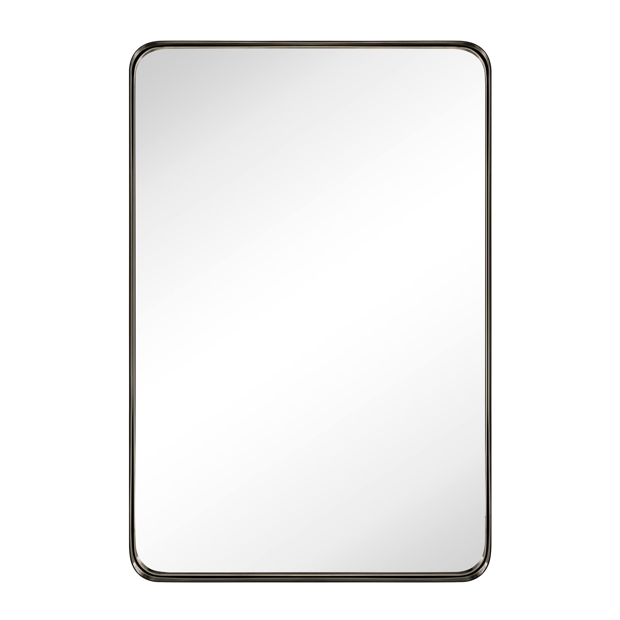 TEHOME Arthers Stainless Steel Metal Bathroom Vanity Wall Mirror