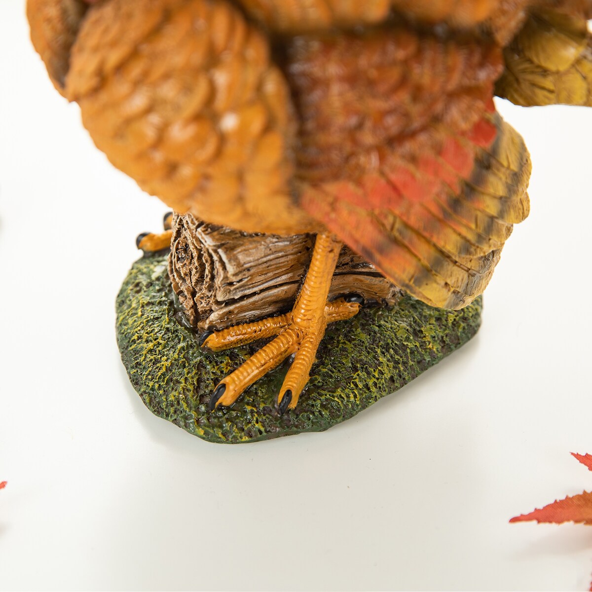 Glitzhome 9.5H Thanksgiving Resin Turkey Table Decor