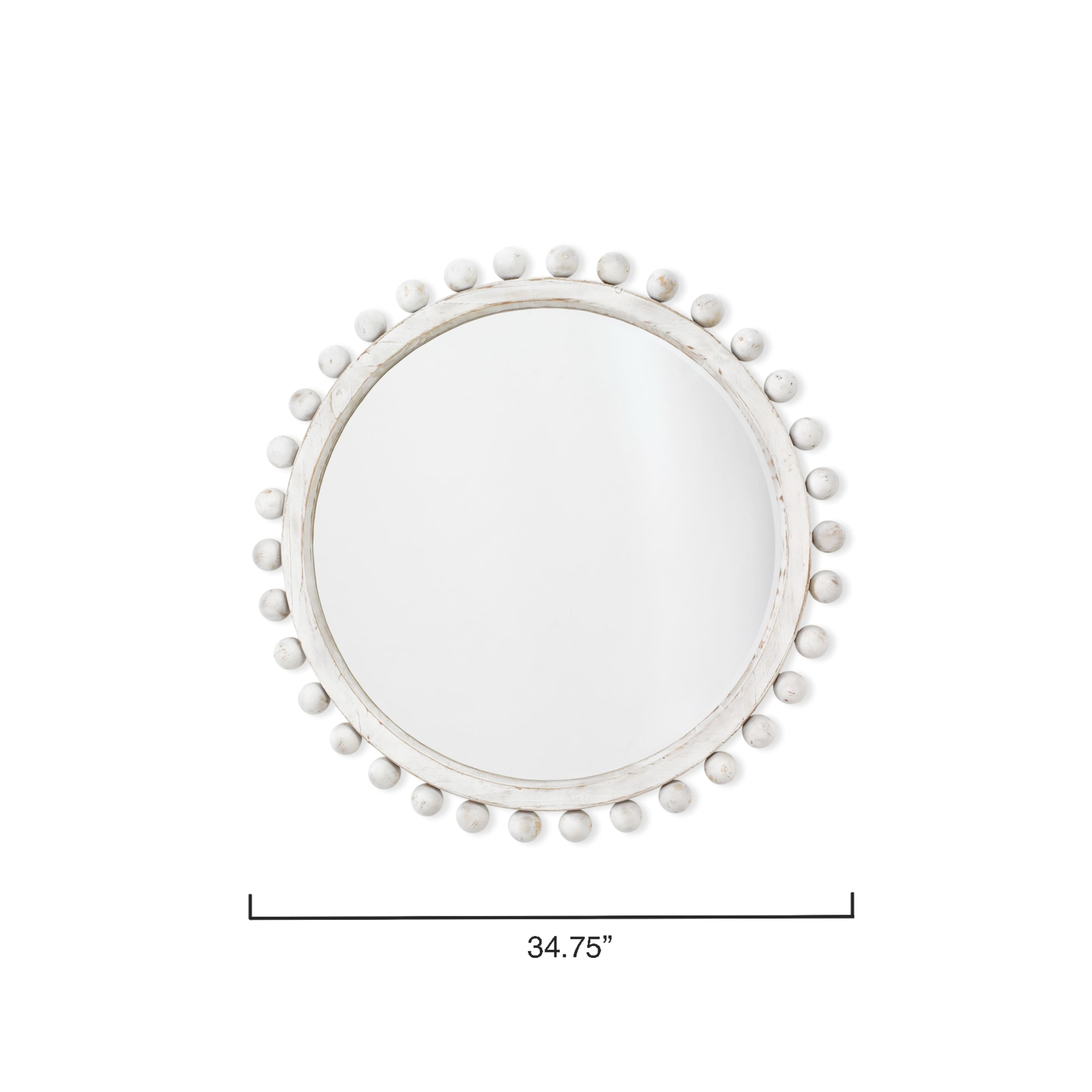 Alden Décor Orion Round Wood Mirror, Natural