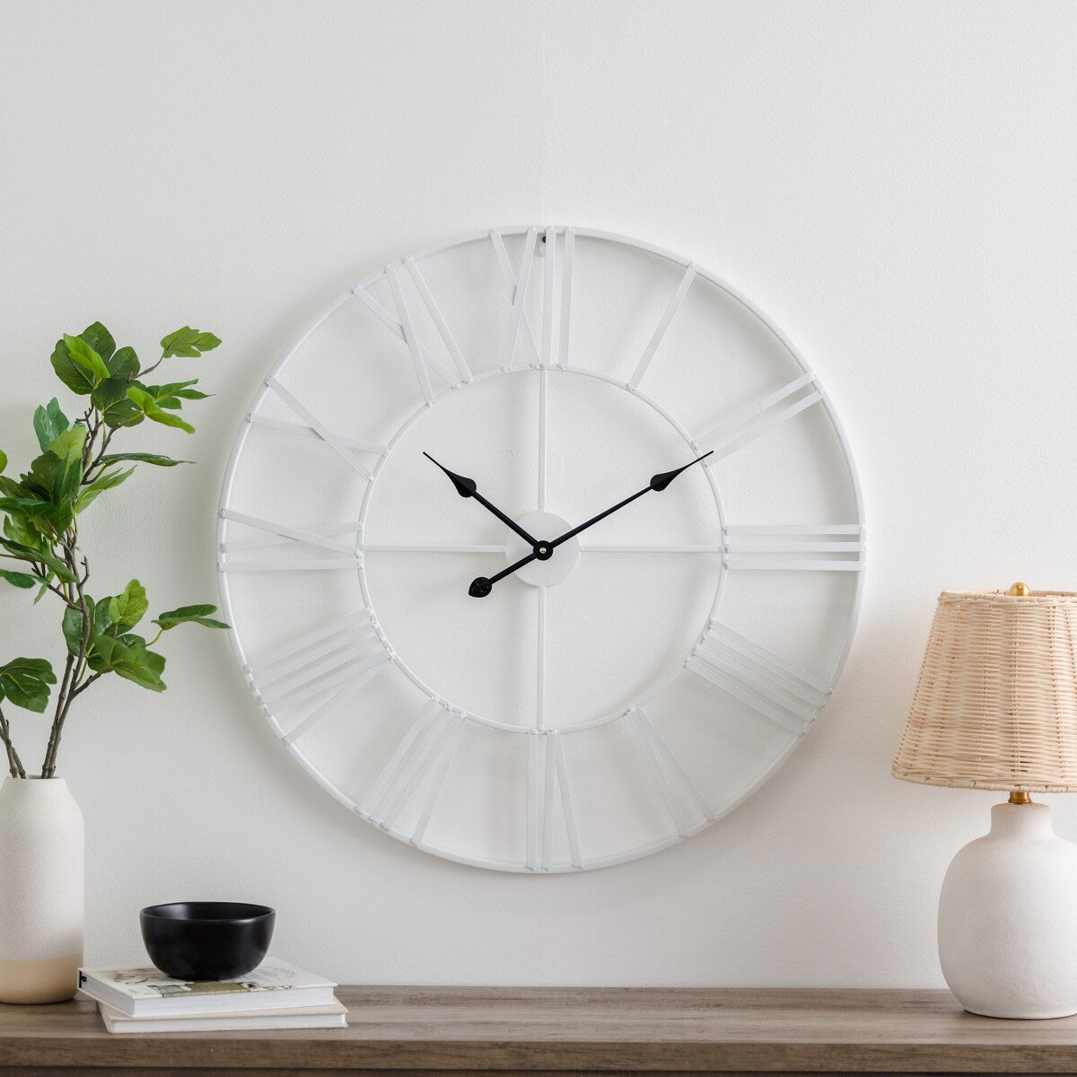 Solange Round Metal Wall Clock