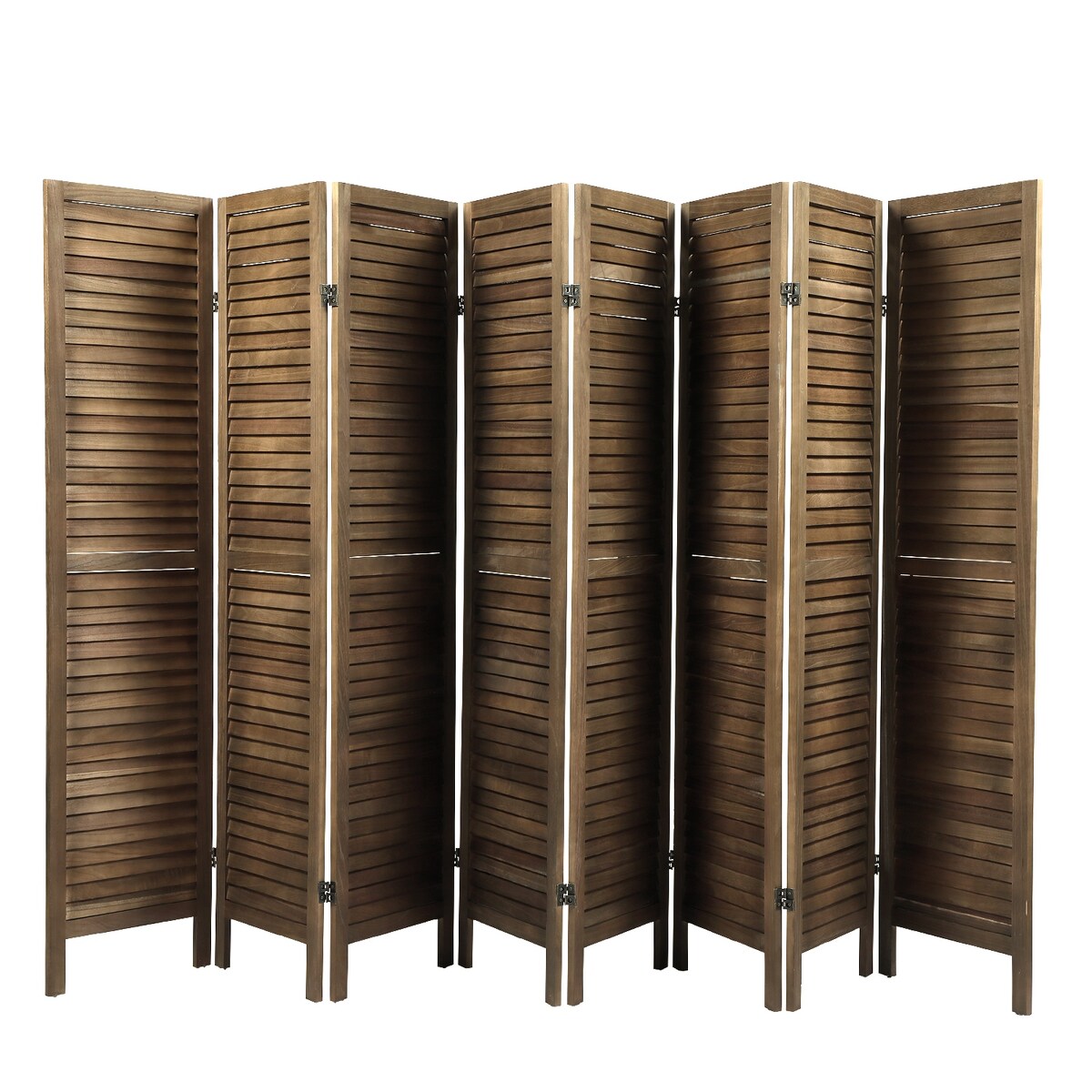 Paneled Wood Room Divider Folding Screen Privacy Screen Partition