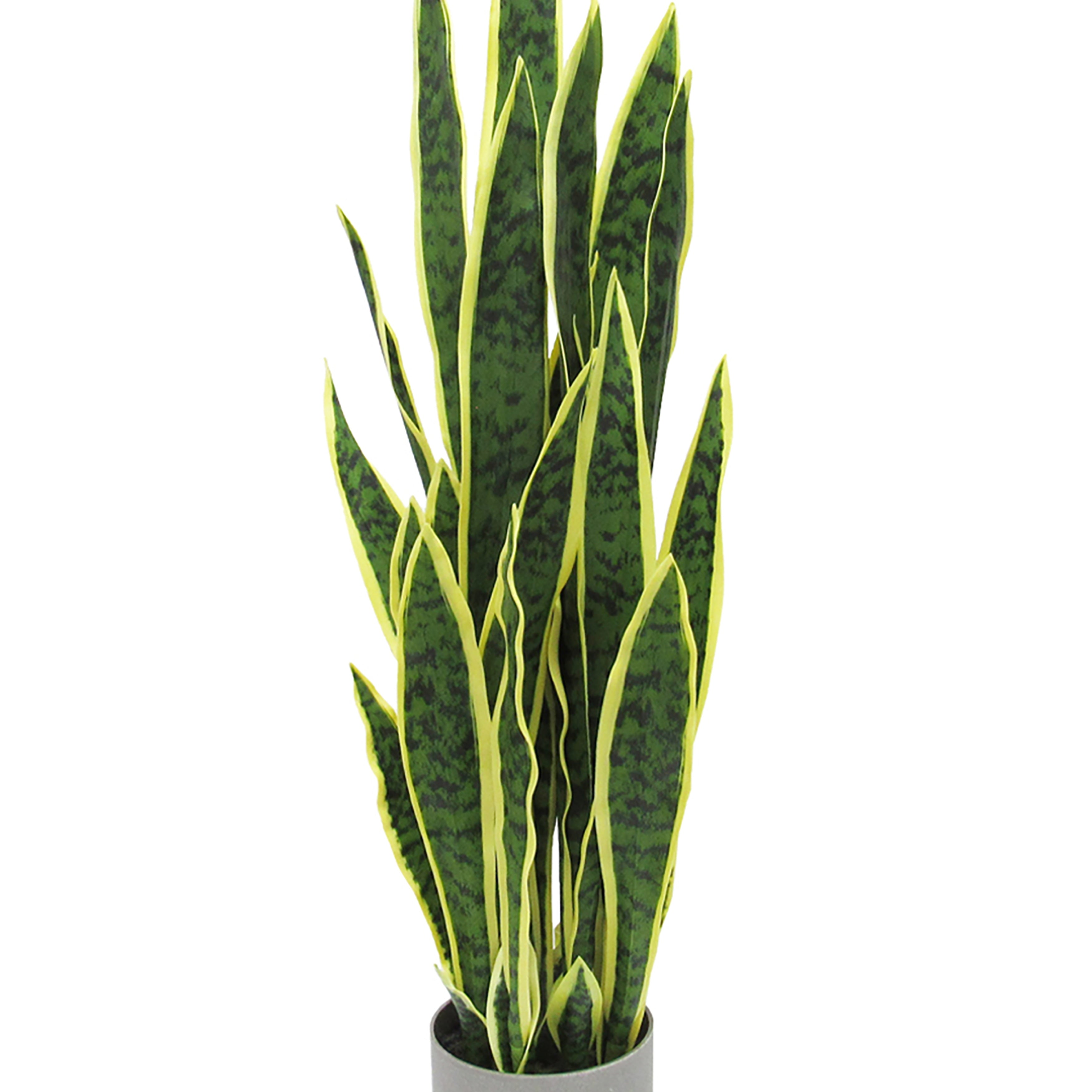 Artificial Sansevieria Snake Plant in Grey Pot