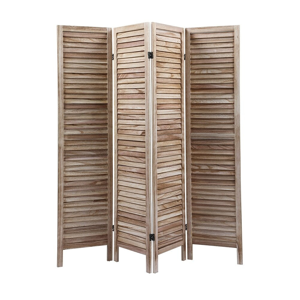 Paneled Wood Room Divider Folding Screen Privacy Screen Partition