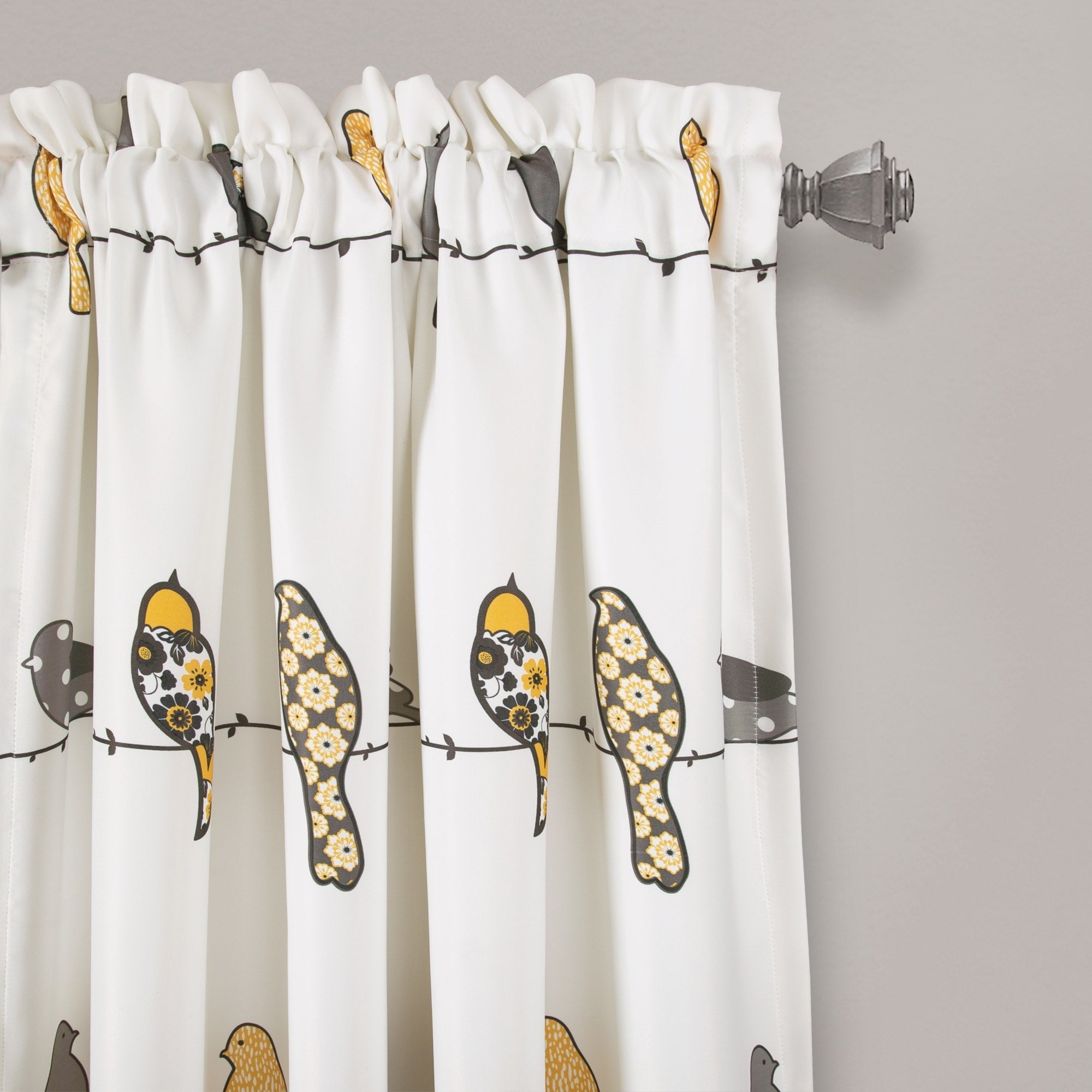 Lush Decor Rowley Birds Room Darkening Curtain Panel Pair