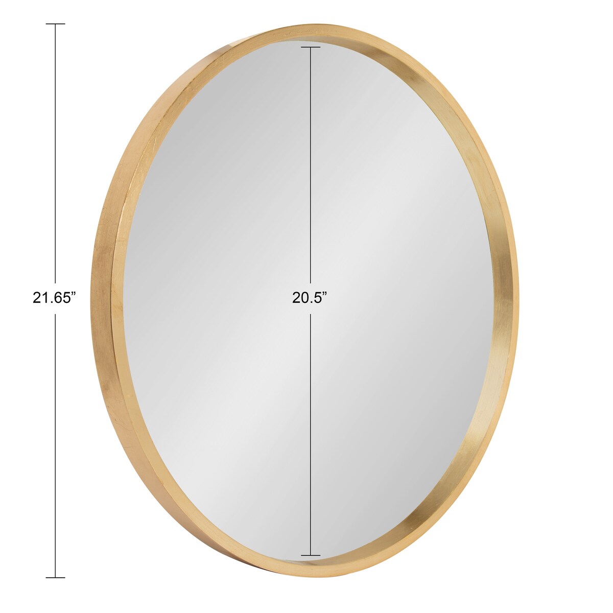 Kate and Laurel Travis Round Wood Accent Wall Mirror