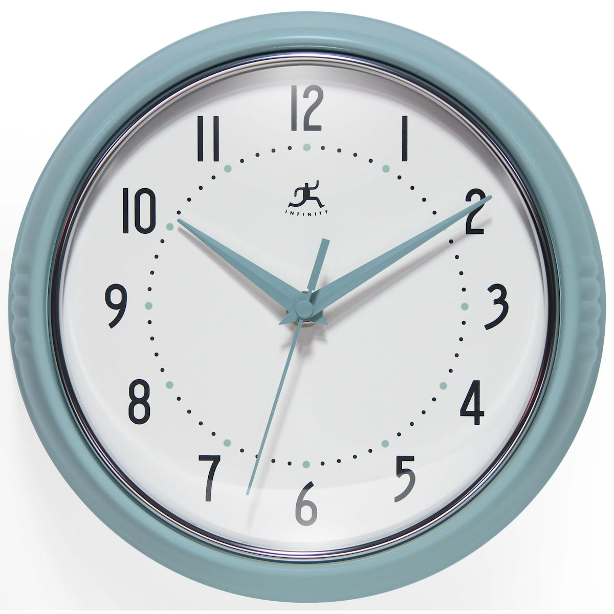 Round Retro Kitchen Wall Clock by Infinity Instruments