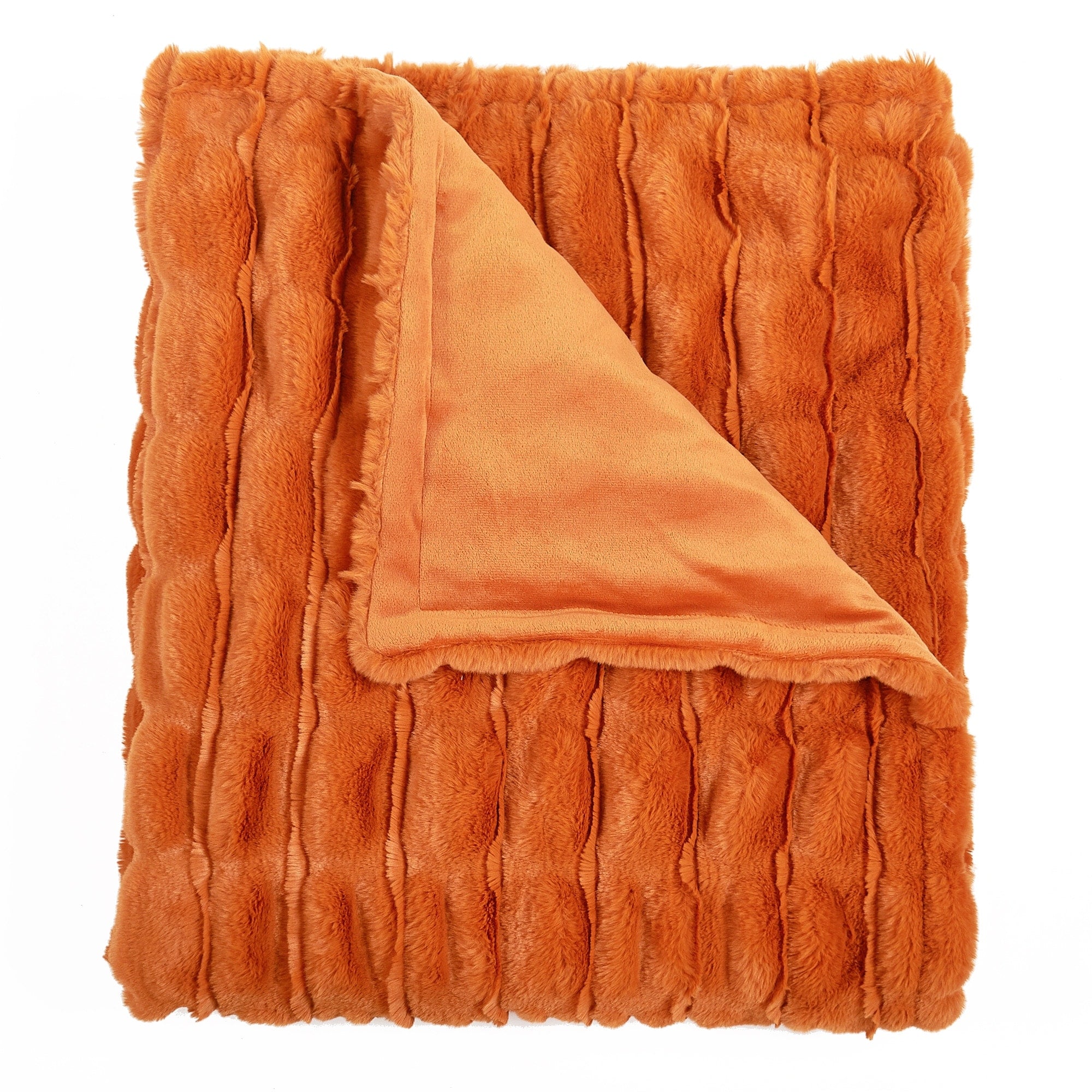 Home Soft Things Stretchy Solid Color FauxFur Throw Cozy Soft Blanket