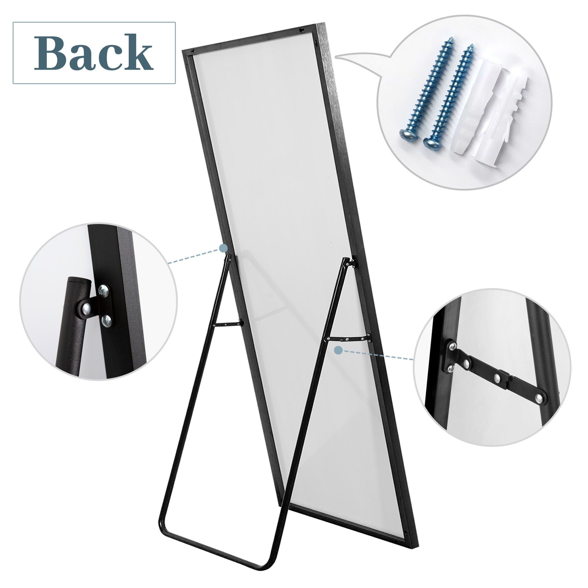 Aluminum Alloy Full Length Floor Mirror