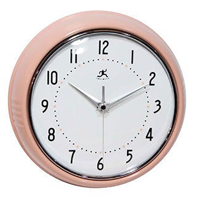 Round Retro Kitchen Wall Clock by Infinity Instruments