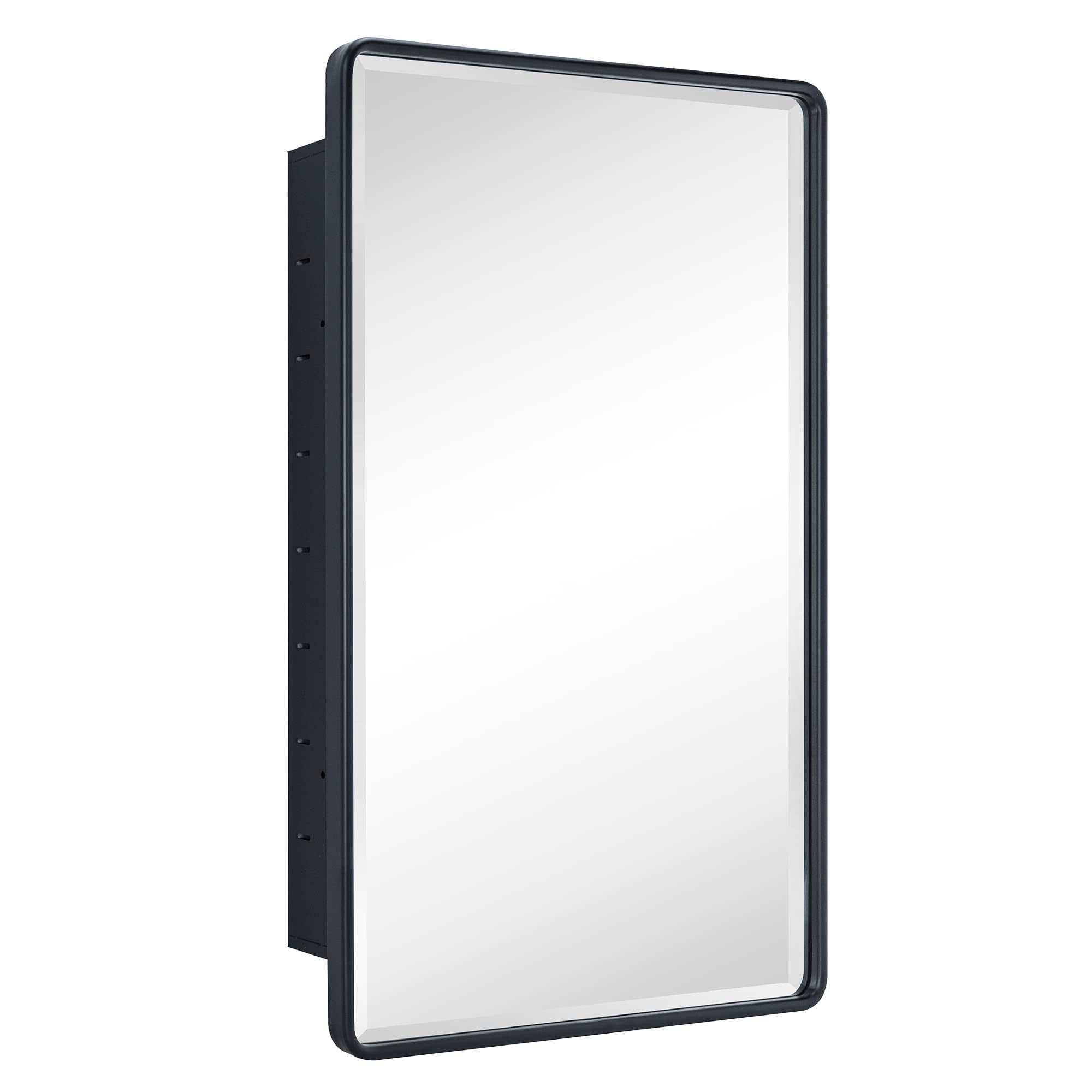 TEHOME Farmhouse Recessed Metal Bathroom Medicine Cabinets with Mirror