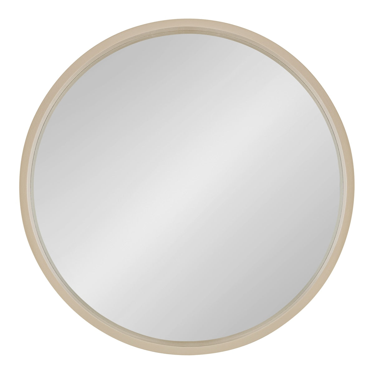 Kate and Laurel Travis Round Wood Accent Wall Mirror