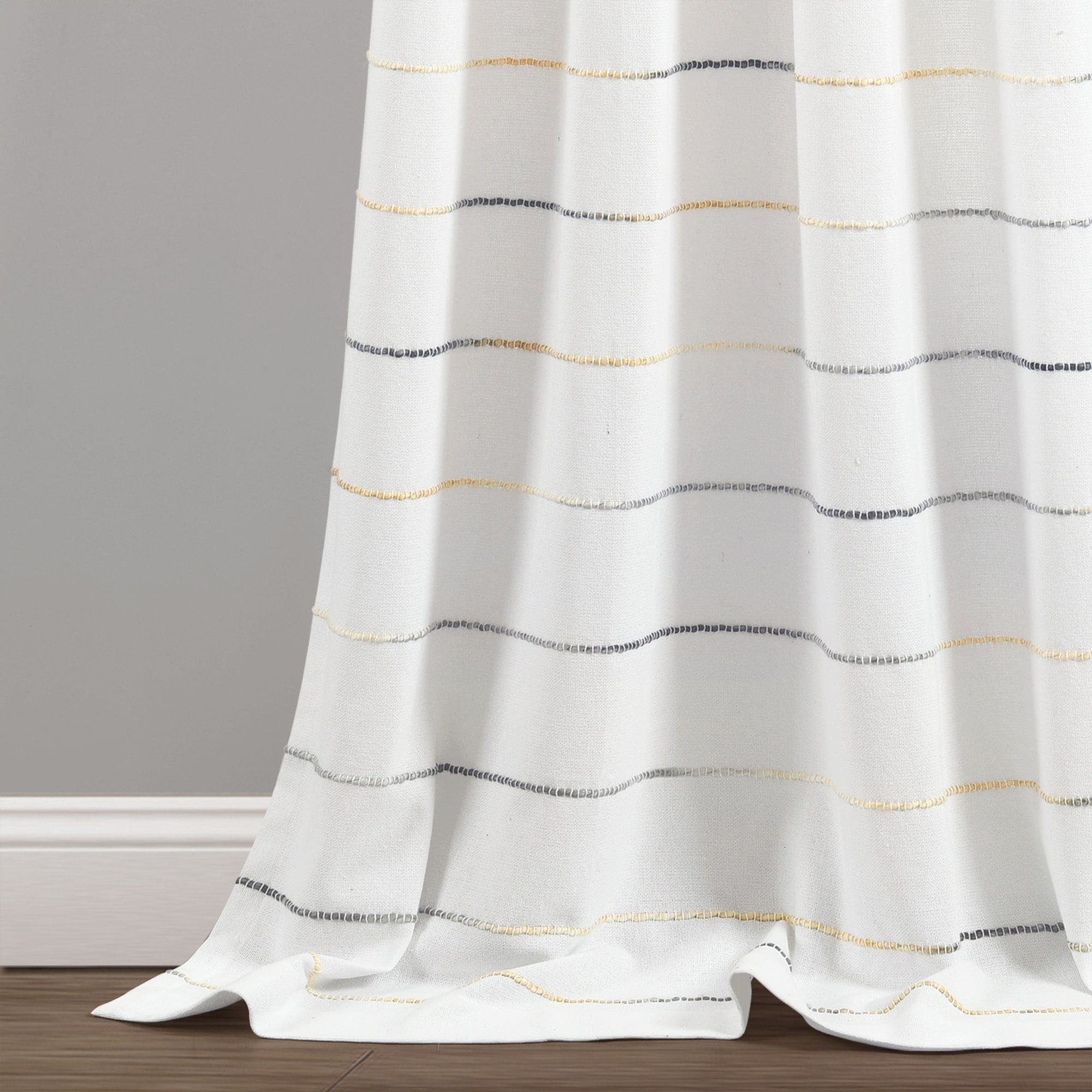 Carson Carrington Pajebo Ombre Stripe Cotton Curtain Panel Pair