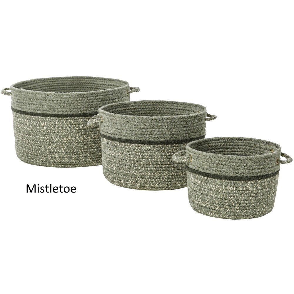 Seaport Wool Blend Storage Basket