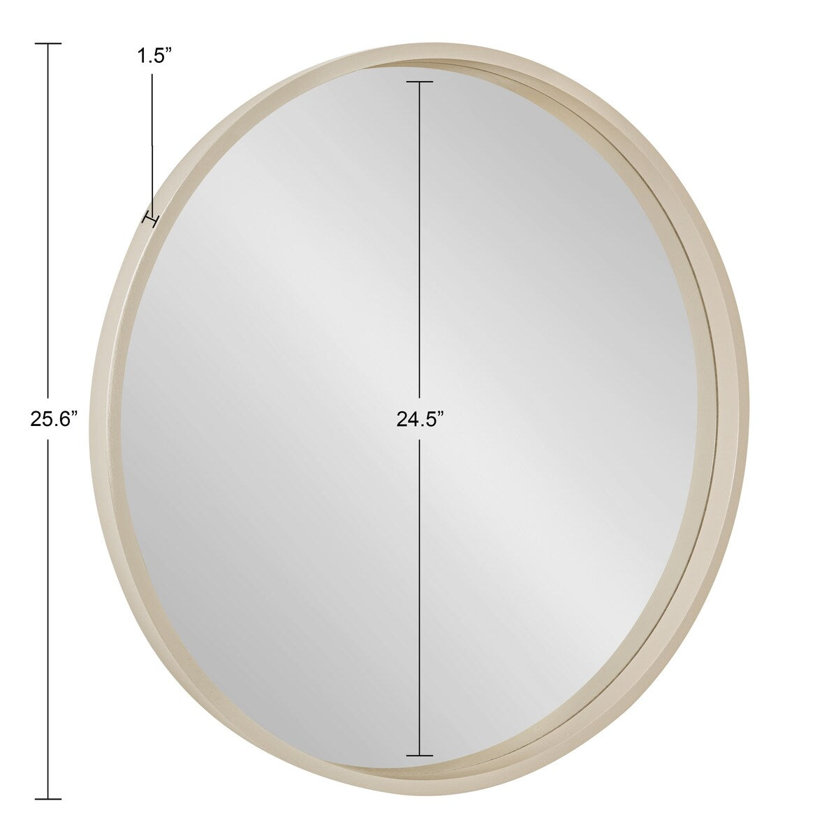 Kate and Laurel Travis Round Wood Accent Wall Mirror