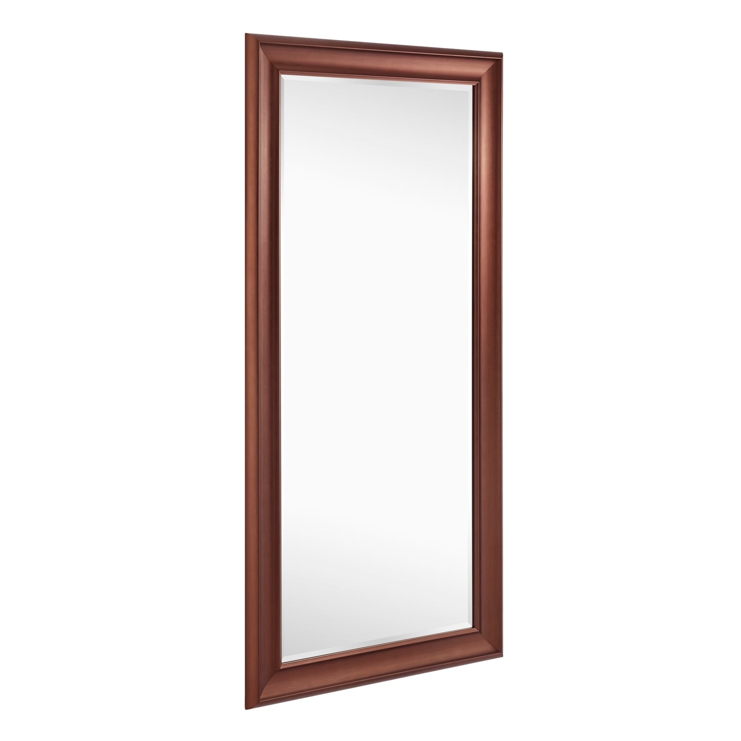 Tall Mirror Full Body Oversized Mirror Smooth Faux Wood Frame Rectangle Wall Mounted Hanging Mirror