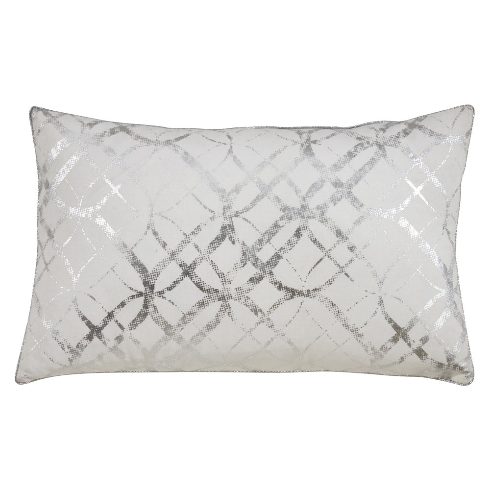 Metallic Foil Print Throw Pillow