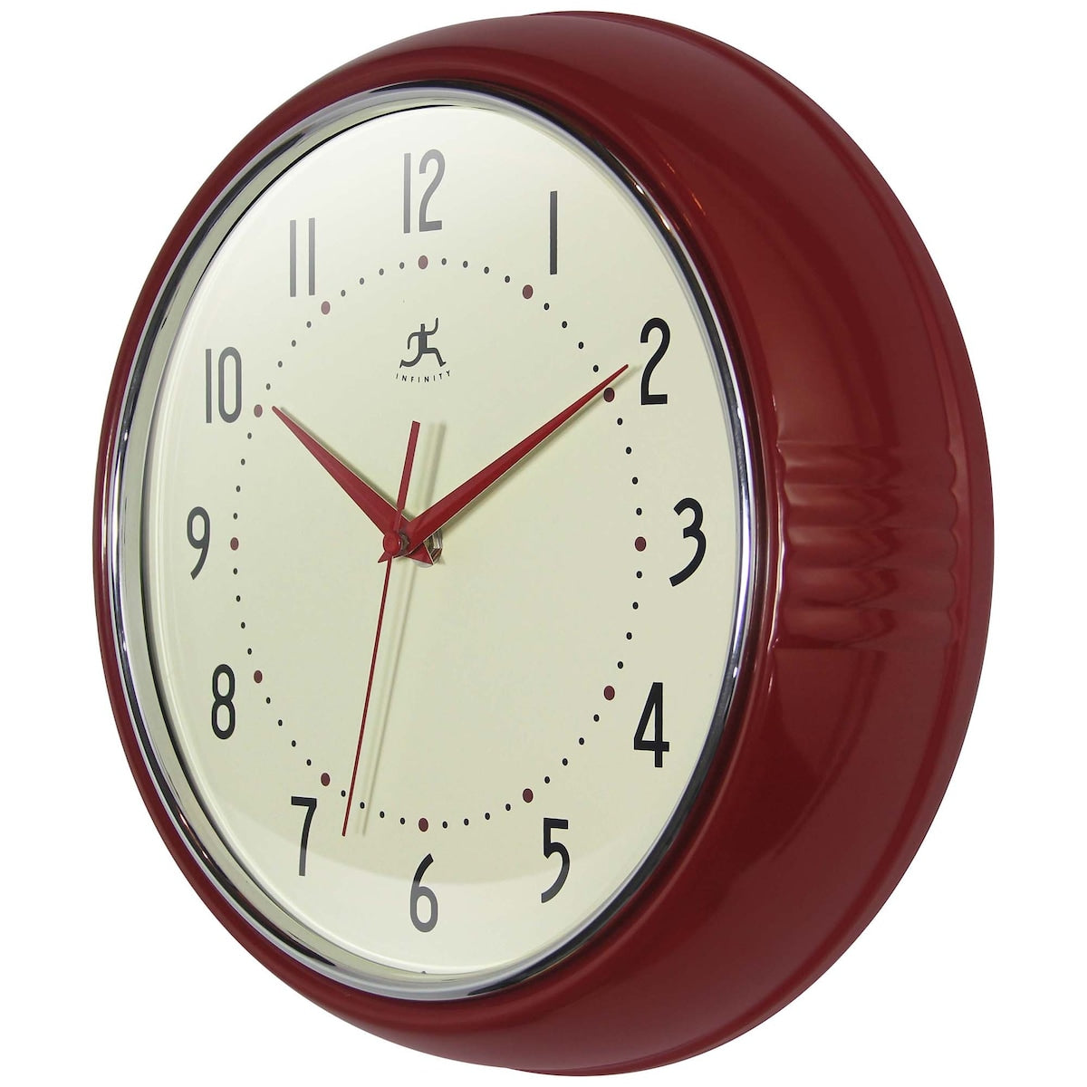 Round Retro Kitchen Wall Clock by Infinity Instruments