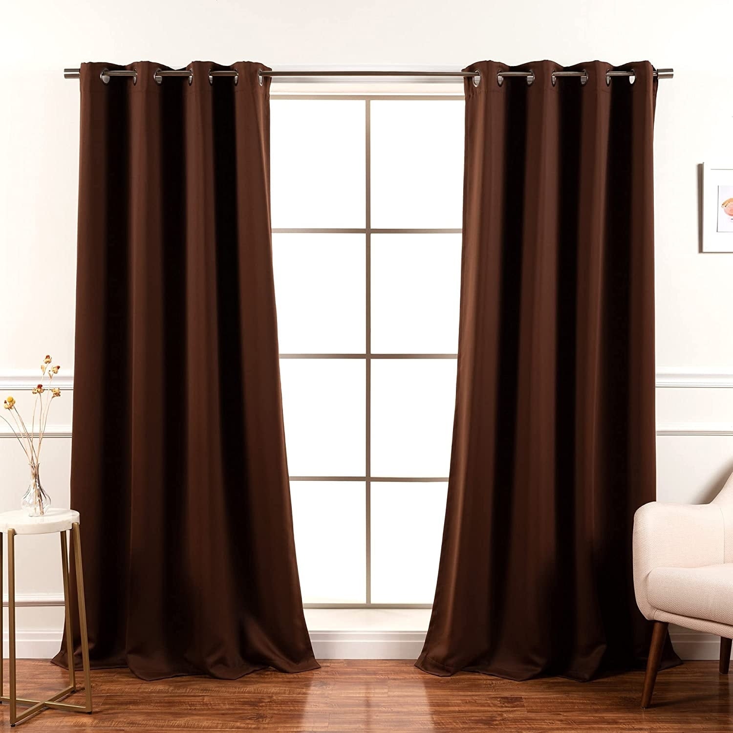 Aurora Home Grommet Top Insulated 64-inch Blackout Curtain Panel Pair - 52 x 64